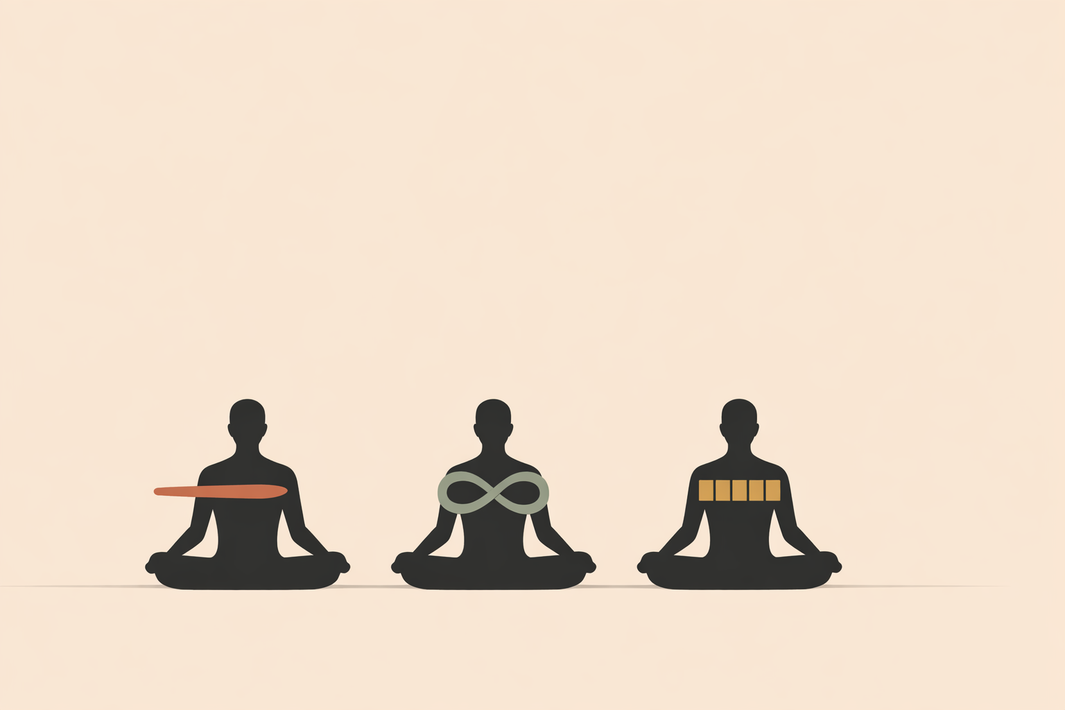 Woman practicing seated pranayama breathing for anxiety relief, following guided script instructions at home