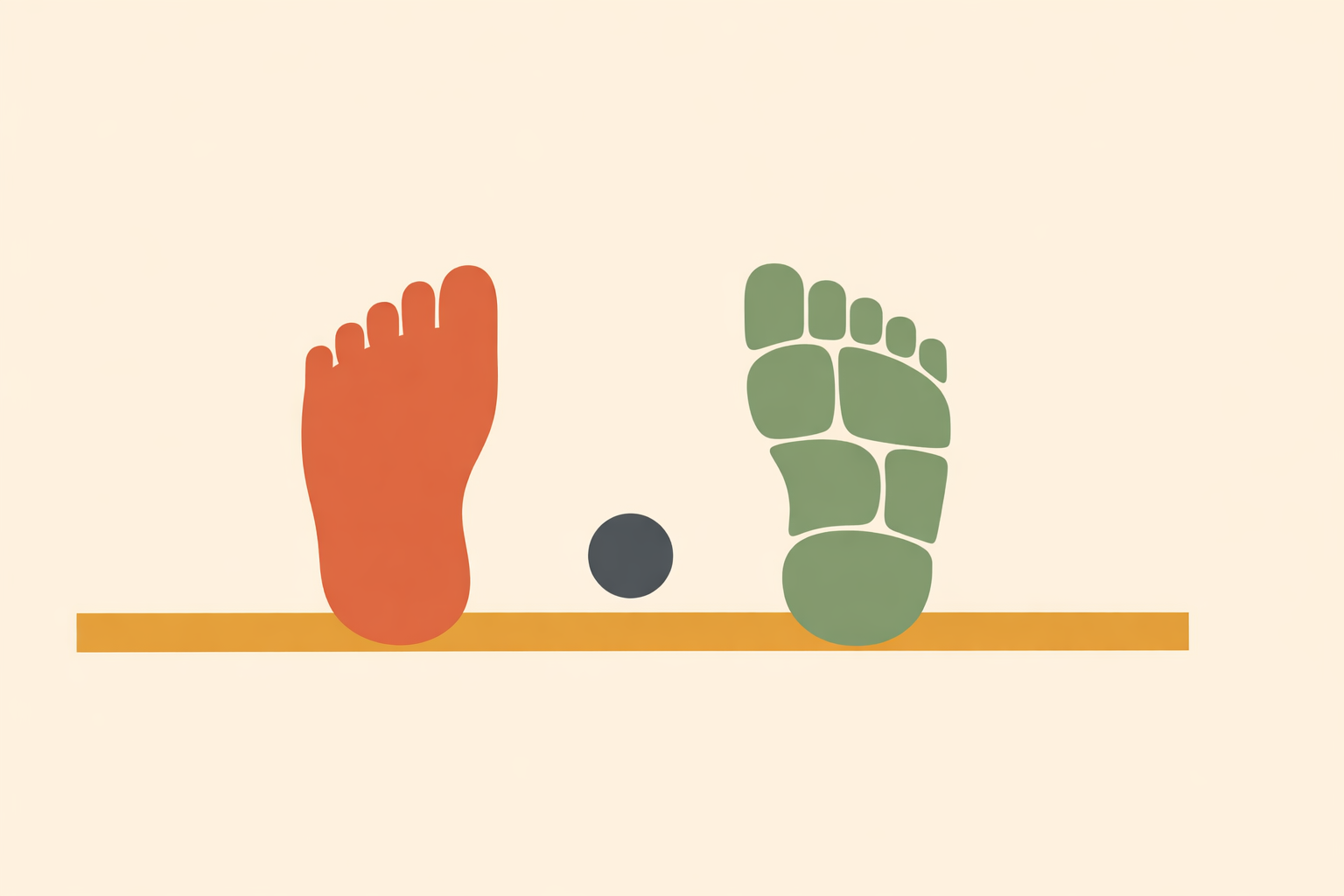Naturopathic coach comparing reflexology points and foot massage techniques on client’s feet during session
