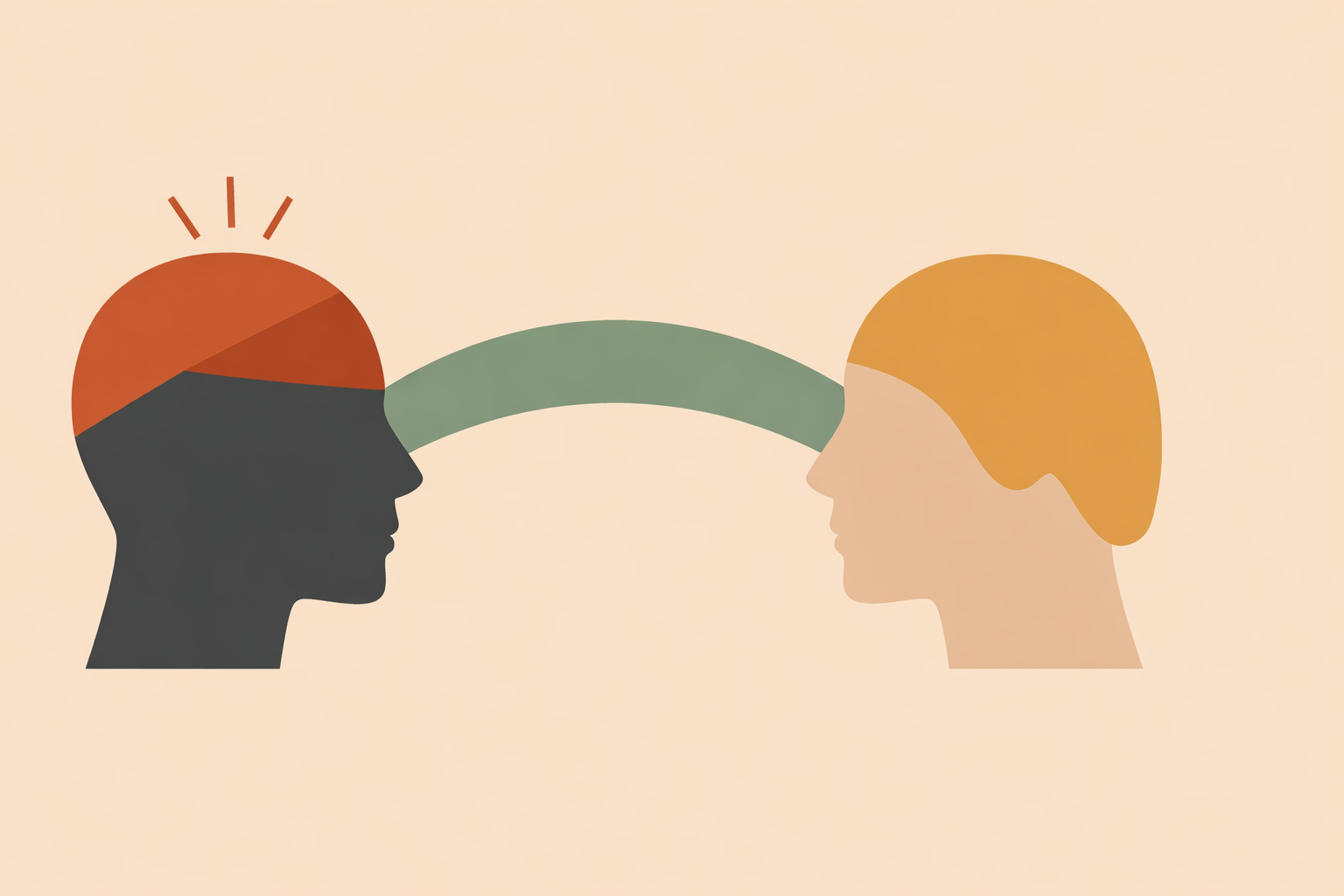 Therapist supporting client experiencing nervous system dysregulation symptoms during calming breathing exercise
