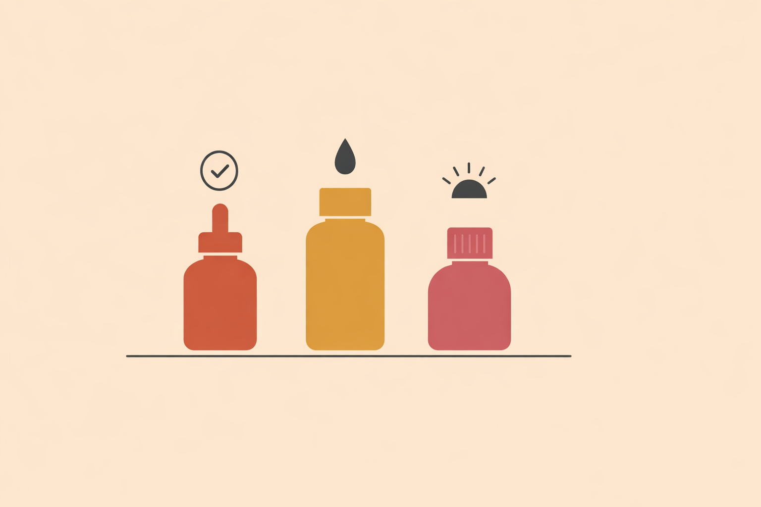 Therapist choosing essential oils from a tray before a wellness session, reviewing safety checklist for client use