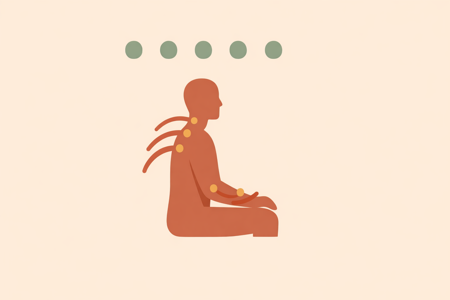 Therapist applying Tui Na massage to an office worker’s neck and shoulders to relieve desk-related tension