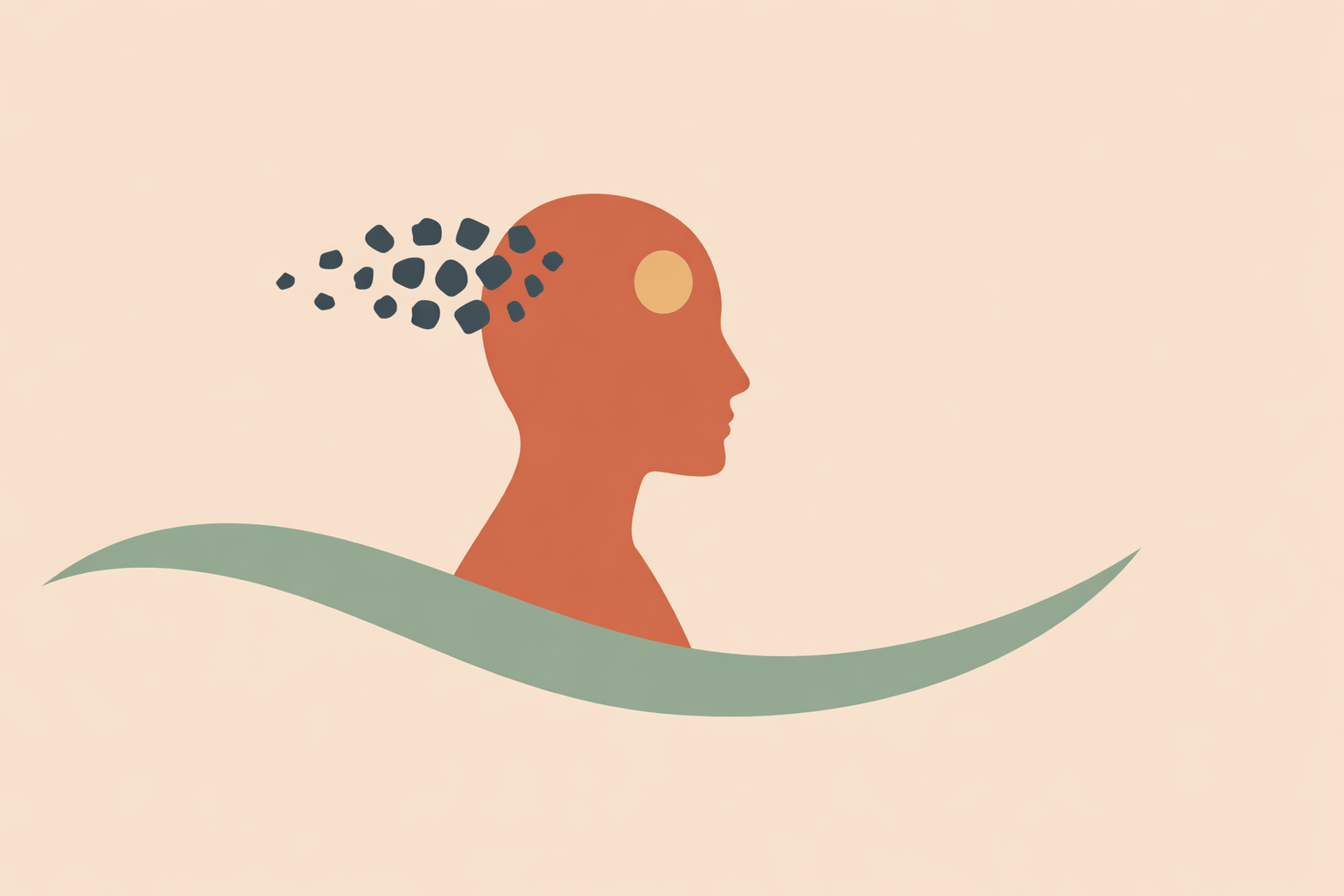 Therapist coaching client through breathing exercise to build stress resilience and manage feeling overwhelmed