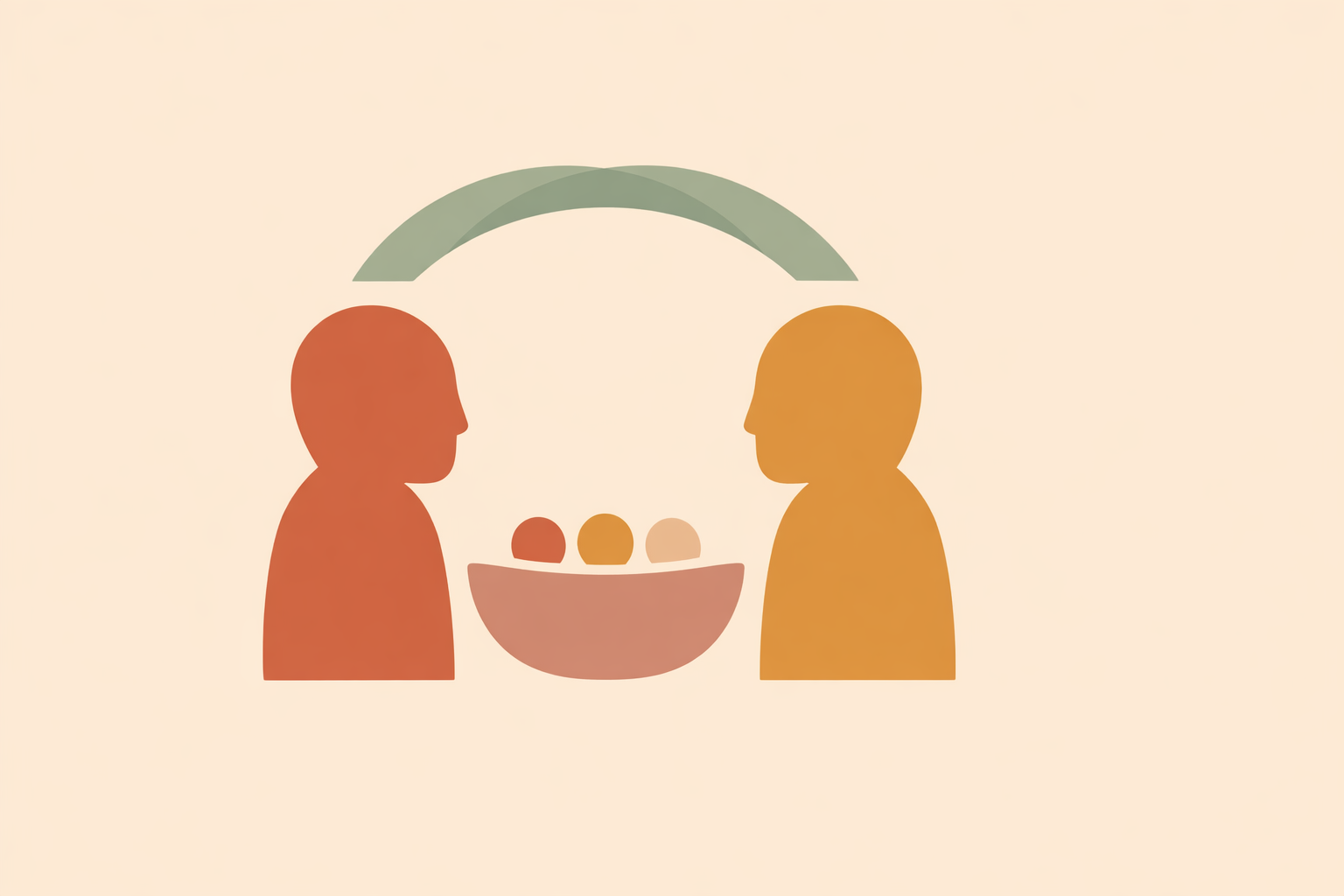 Nutrition coach discussing healthy eating habits with client using food journal and supportive, non-shaming approach
