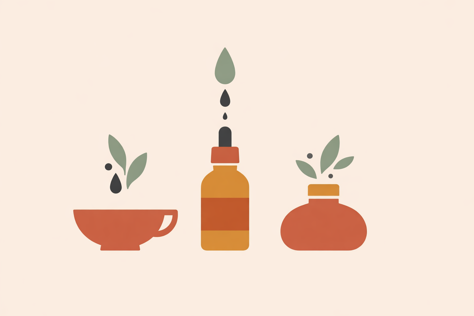 Herbalist arranging respiratory health herbs as loose tea, tincture, and capsules on a table for easy home use