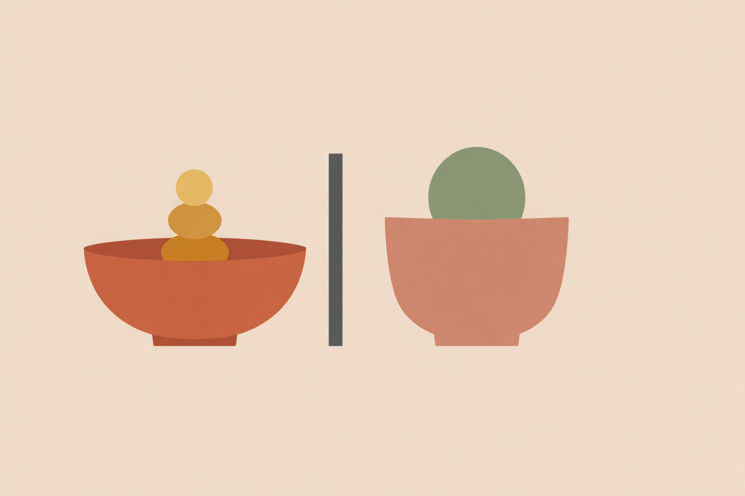 Nutrition coach discussing mindful vs intuitive eating with client while reviewing healthy meal options on a table