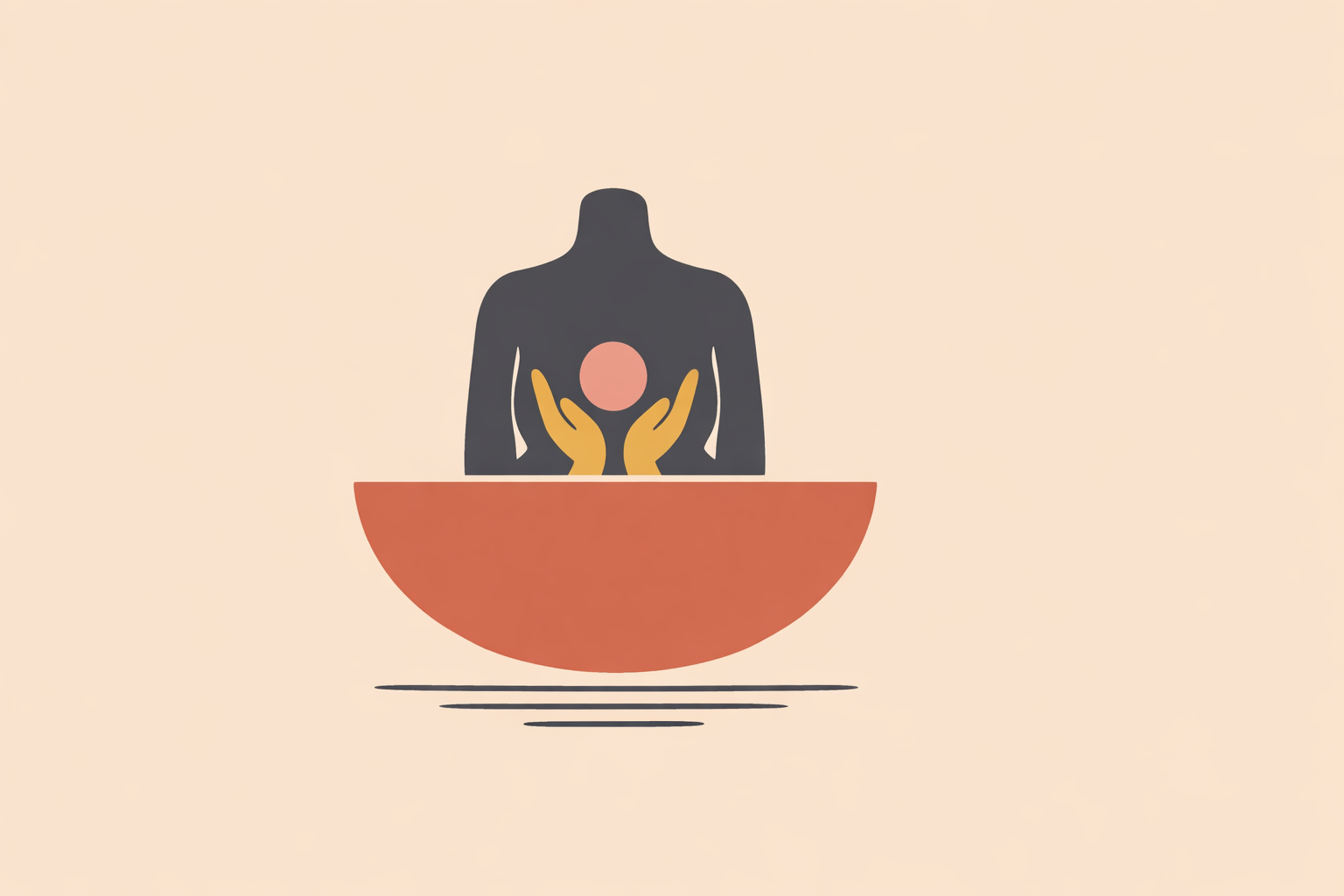 Woman in relaxed meditation posture practicing feminine energy meditation cues with soft, calming light in background