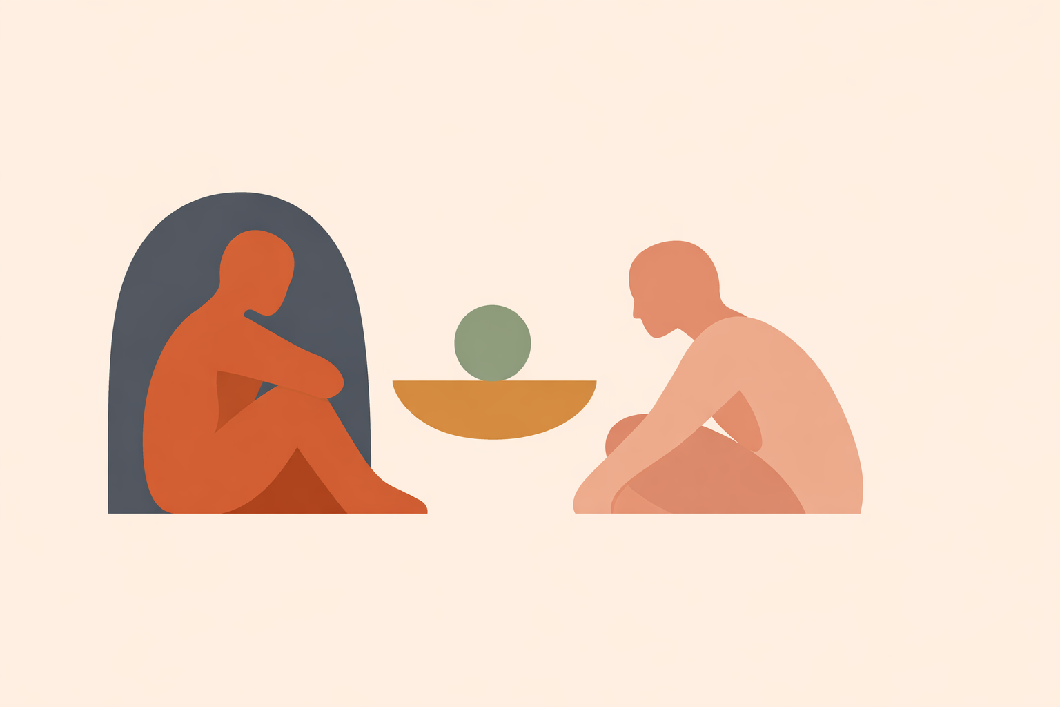 Menopause coach talking with midlife woman about low libido and intimacy concerns in a private, supportive setting