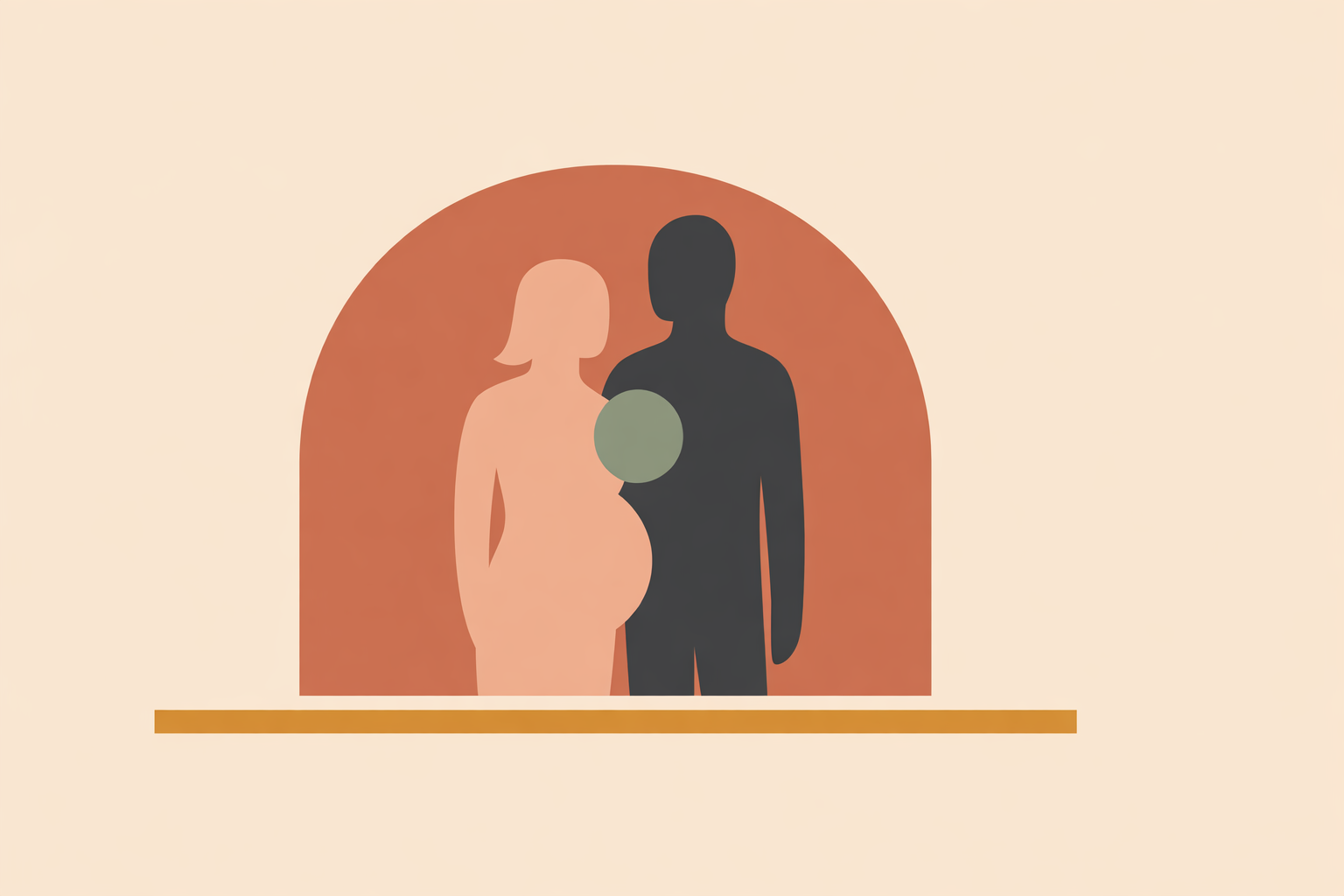Pregnant woman discussing nervous system regulation and referral options with supportive healthcare provider