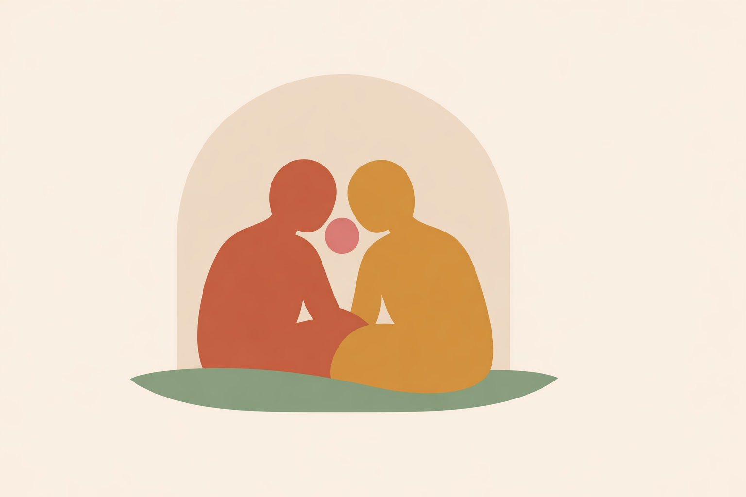 Therapist gently supporting postpartum woman discussing painful sex after childbirth during counseling session