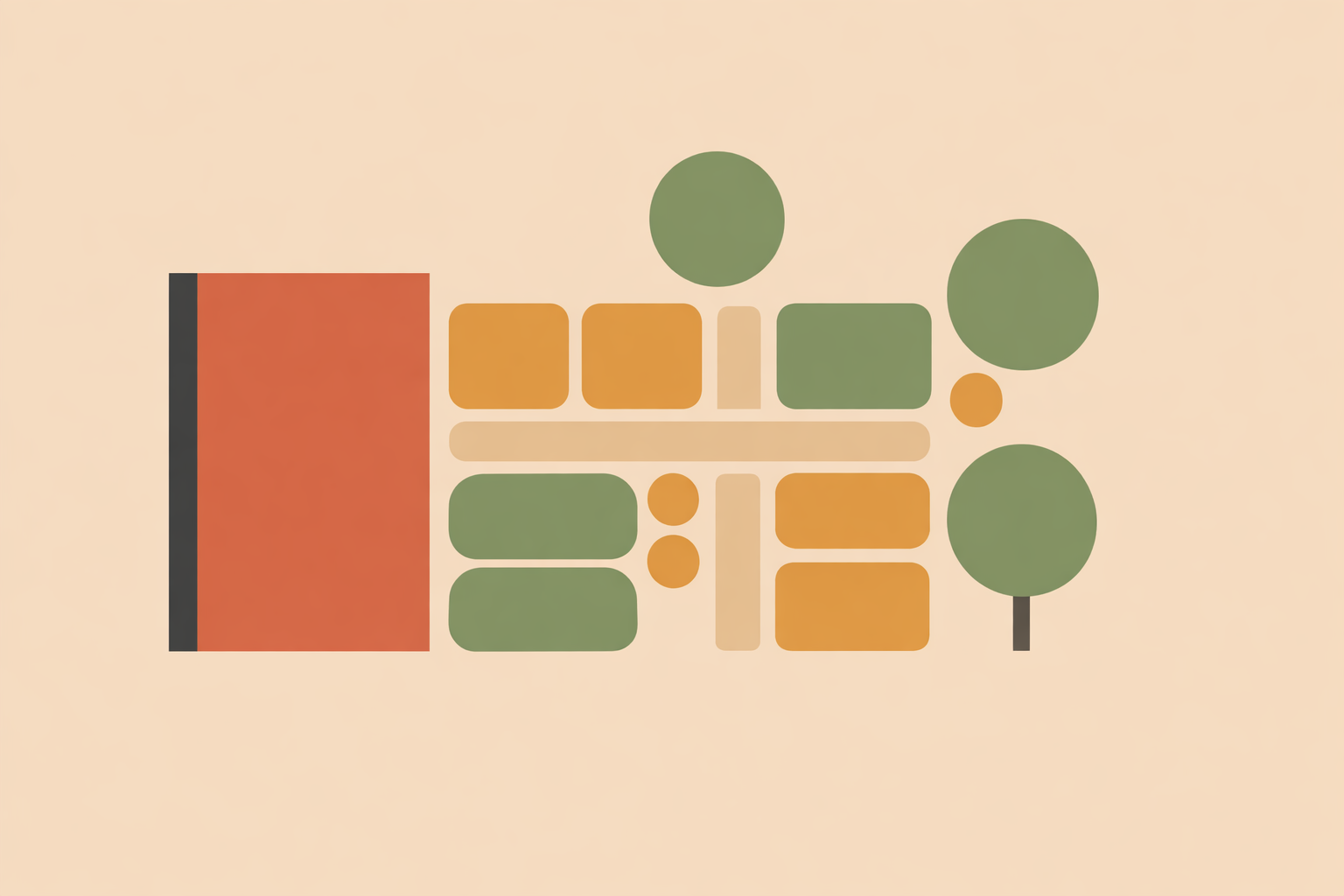 Landscape designer reviewing sustainable edible garden plan drawings to create permit-ready designs that pass inspection