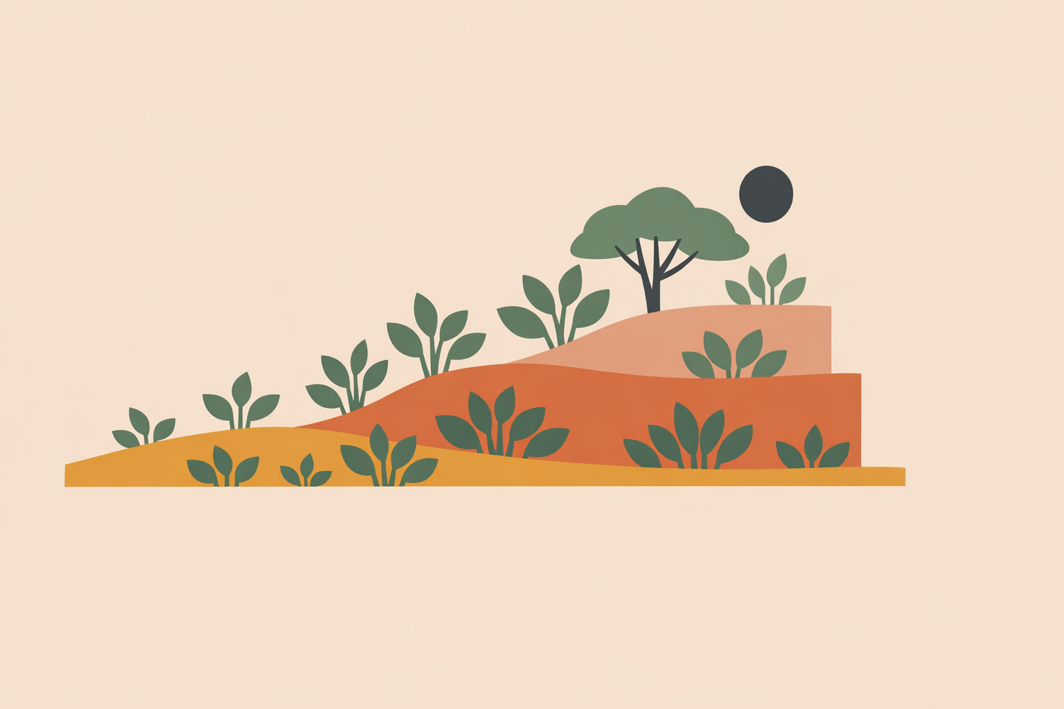 Gardener mapping layered food forest design on tablet while reviewing edible permaculture planting plan