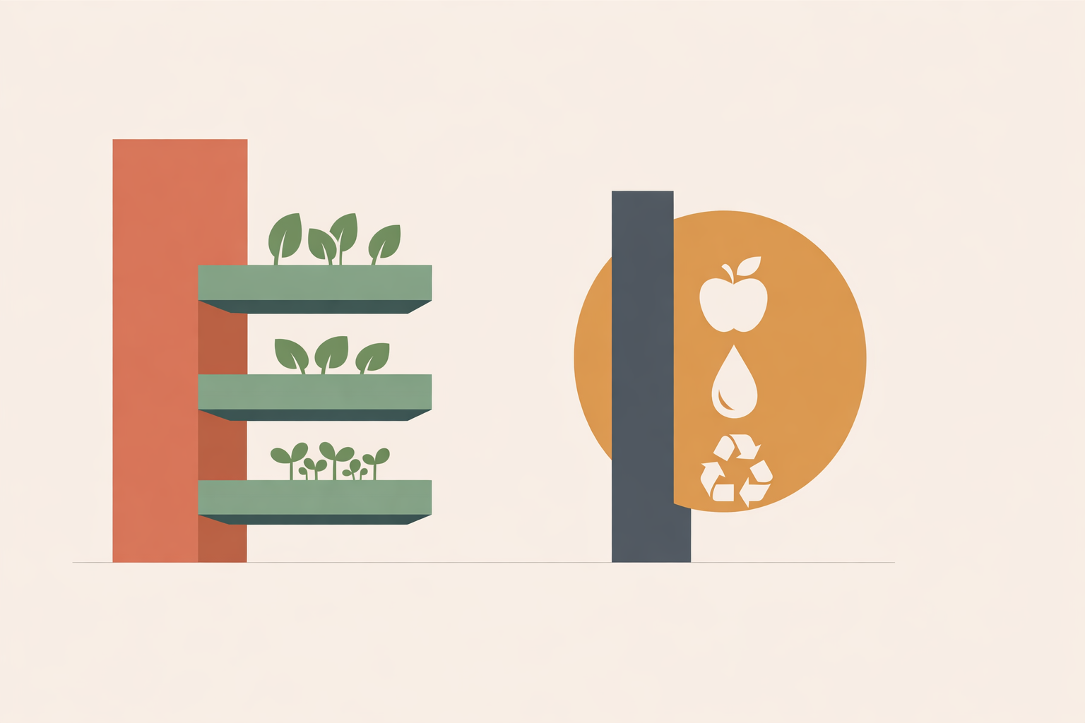 Urban homesteader growing herbs and vegetables on a small apartment balcony to practice flat homesteading