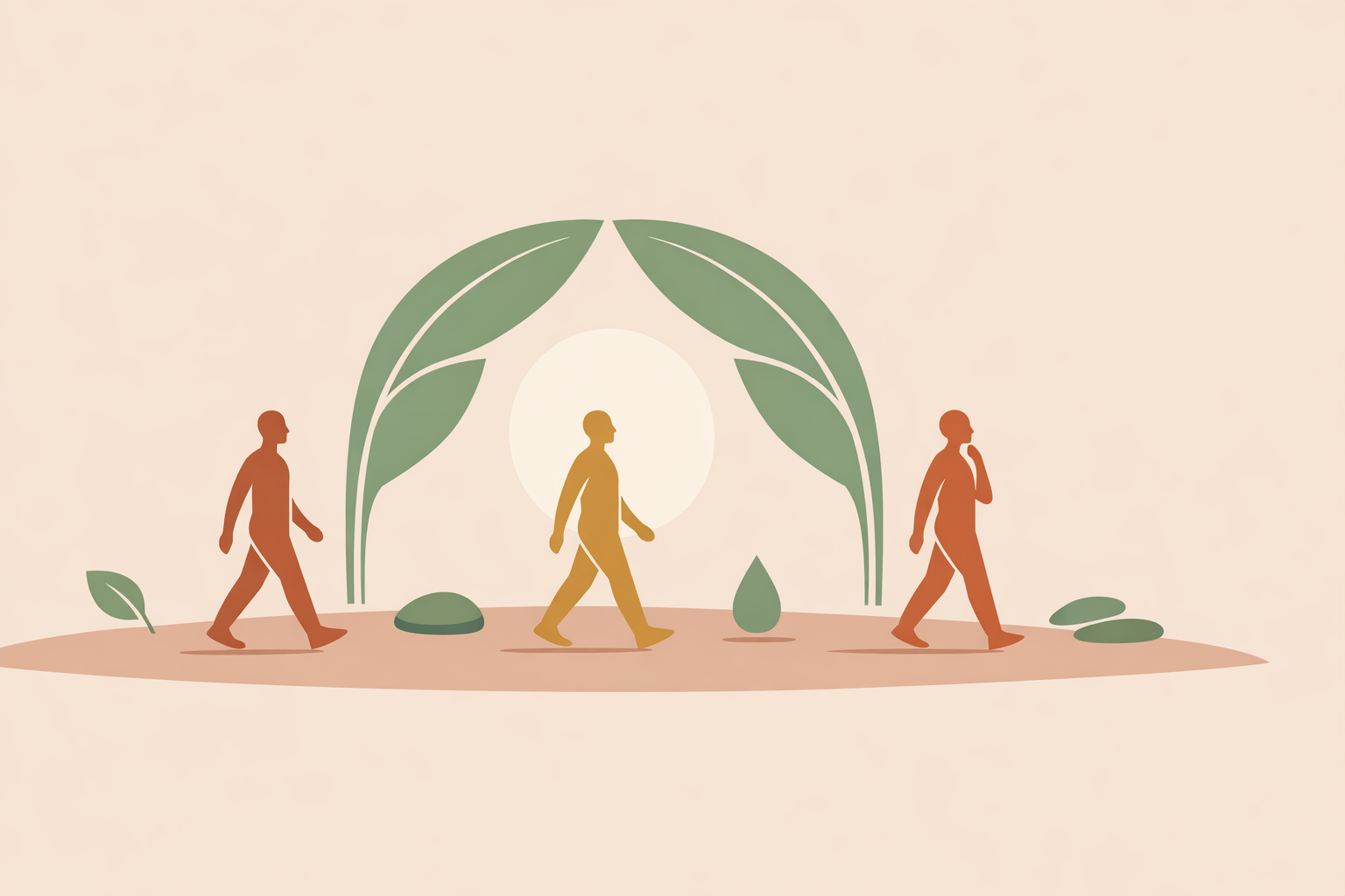 Therapist leading client in nature-based mindfulness meditation outdoors, adapting practice for different client types