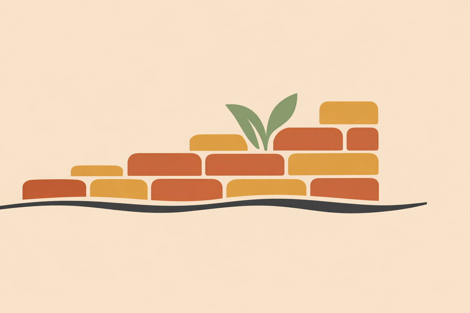 Permaculture gardener stacking natural stone and timber to build durable raised beds with natural building materials
