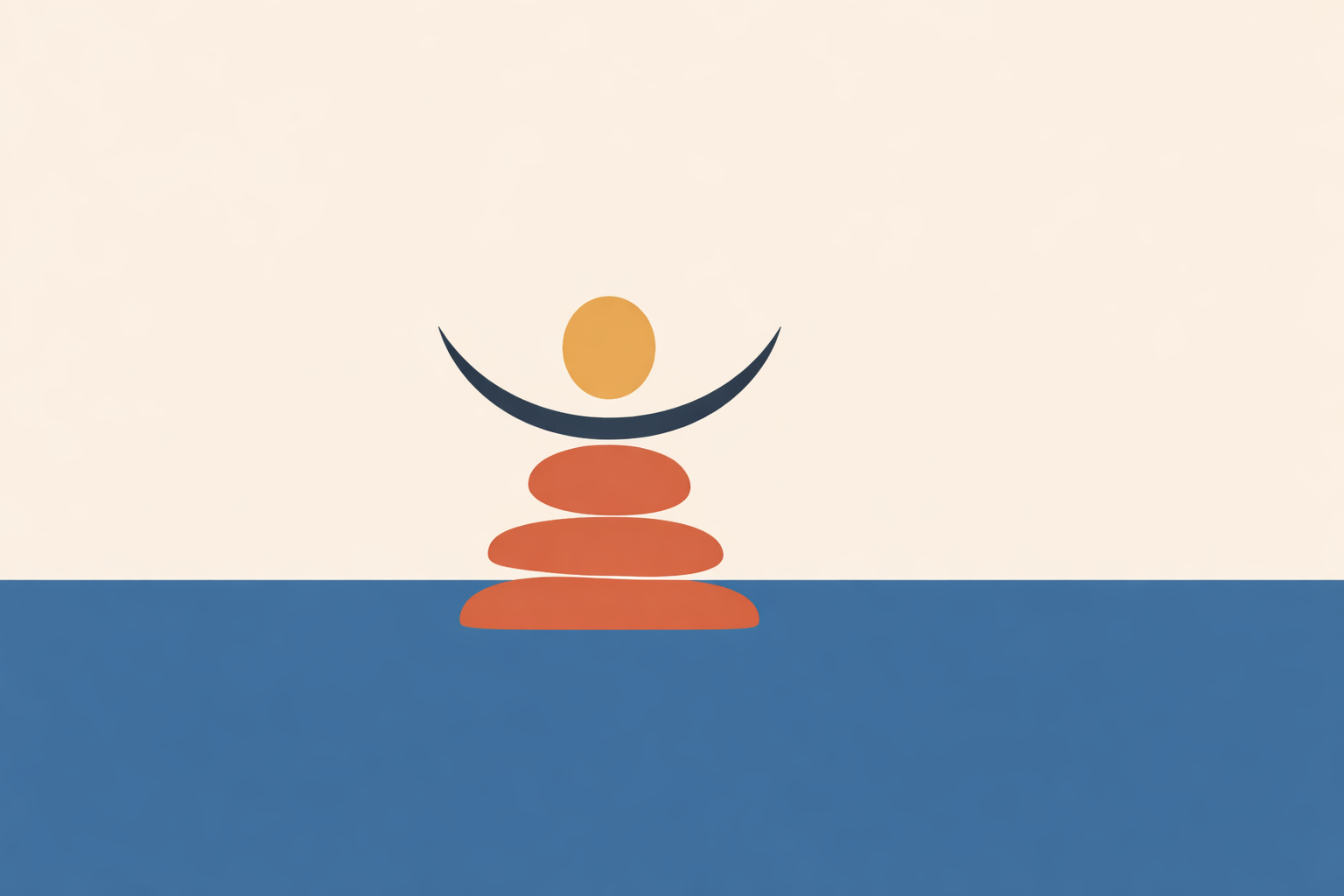 Person reflecting beside calm water, journaling insights as unexpected inner work surfaces in a tranquil shoreline setting