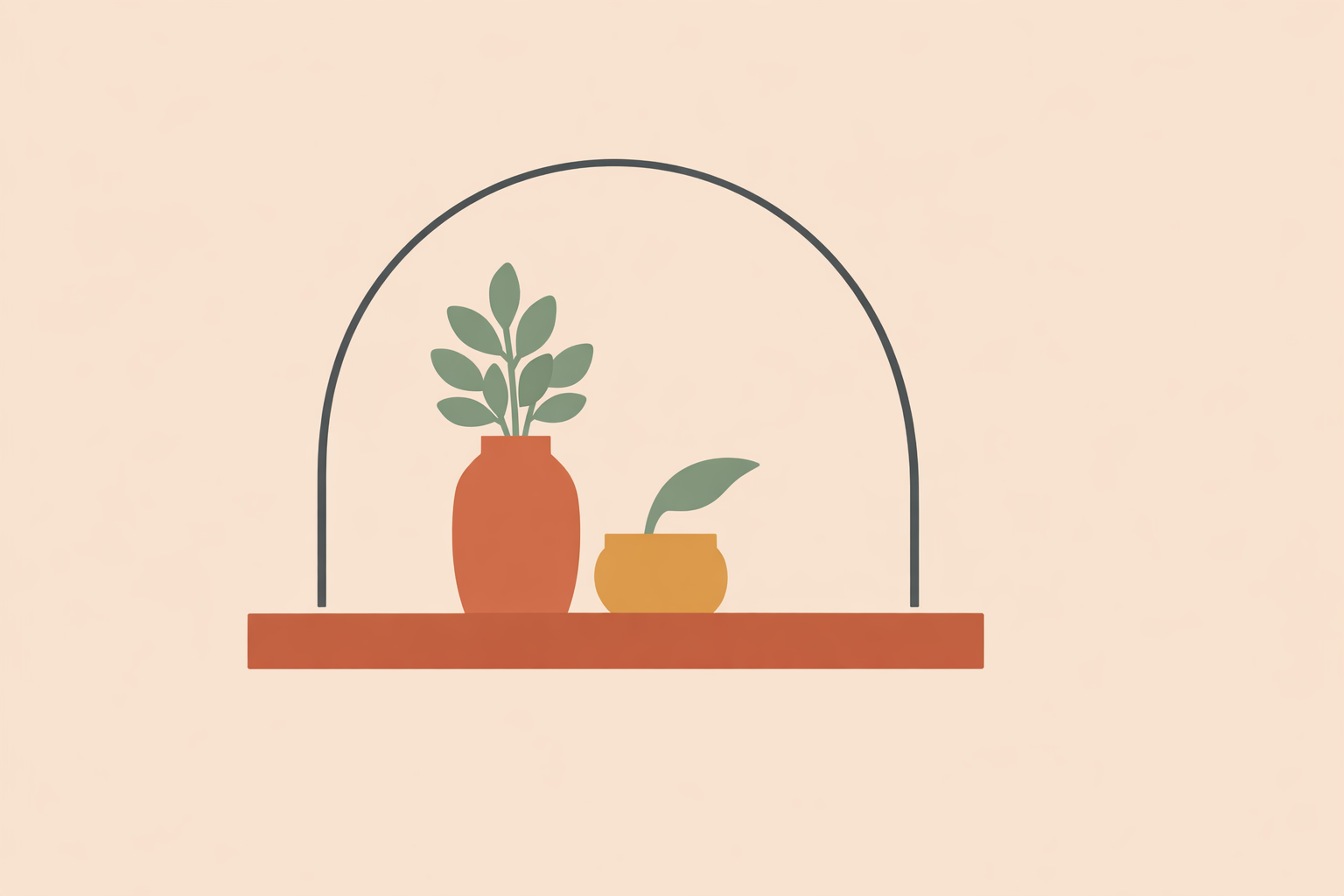 Woman tending indoor plants on living room shelf to boost mood and support mental well-being at home