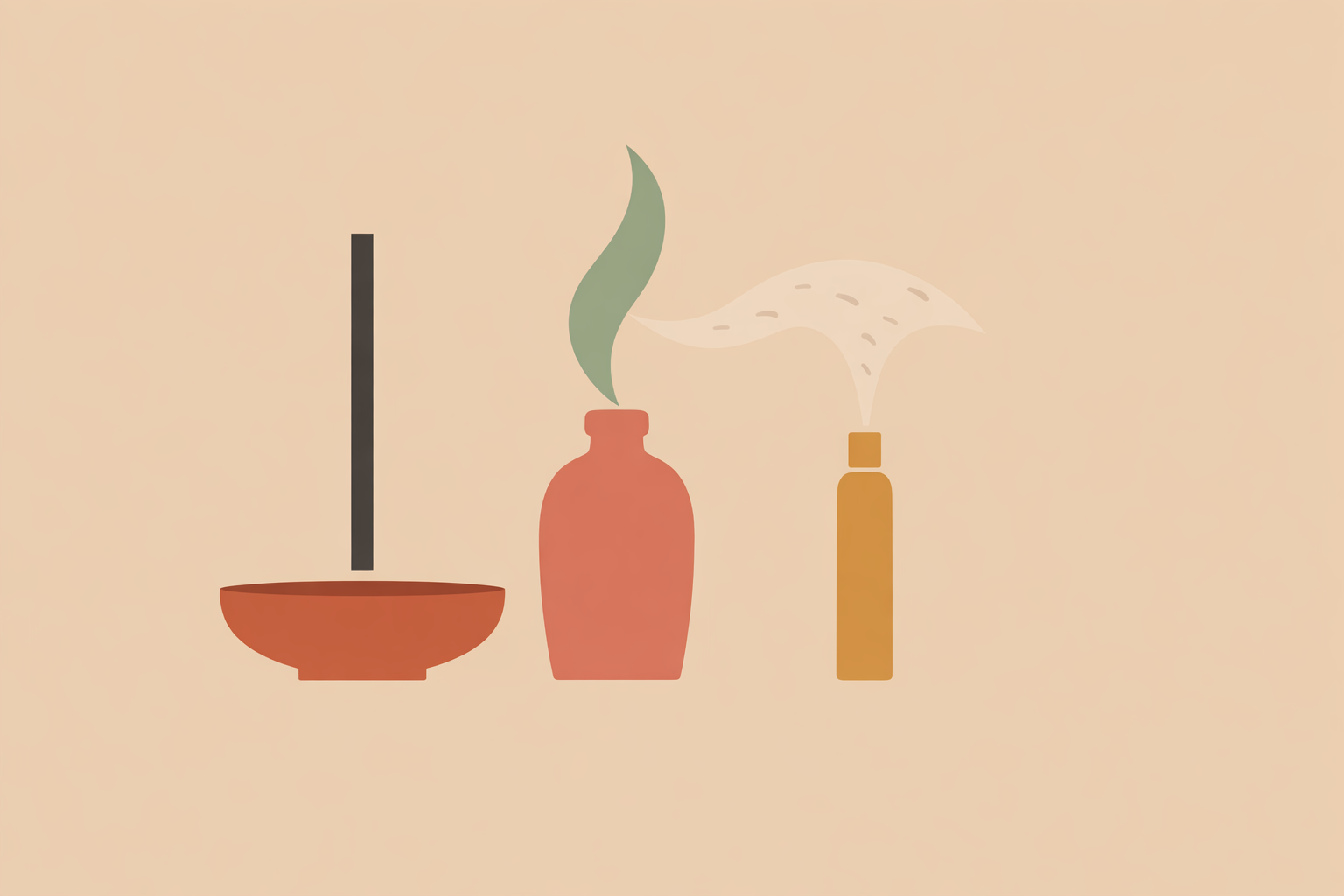 Aromatherapist blending essential oils for indoor sylvotherapy chemotypes beside evergreen branches and diffuser