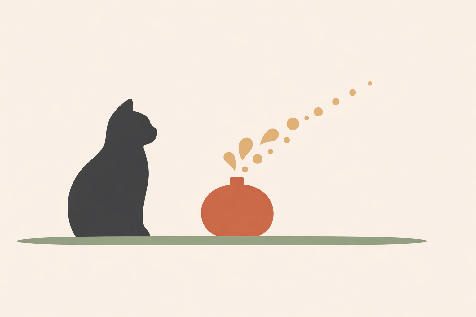 Cat resting near an essential oil diffuser while owner researches safer essential oils for cats online