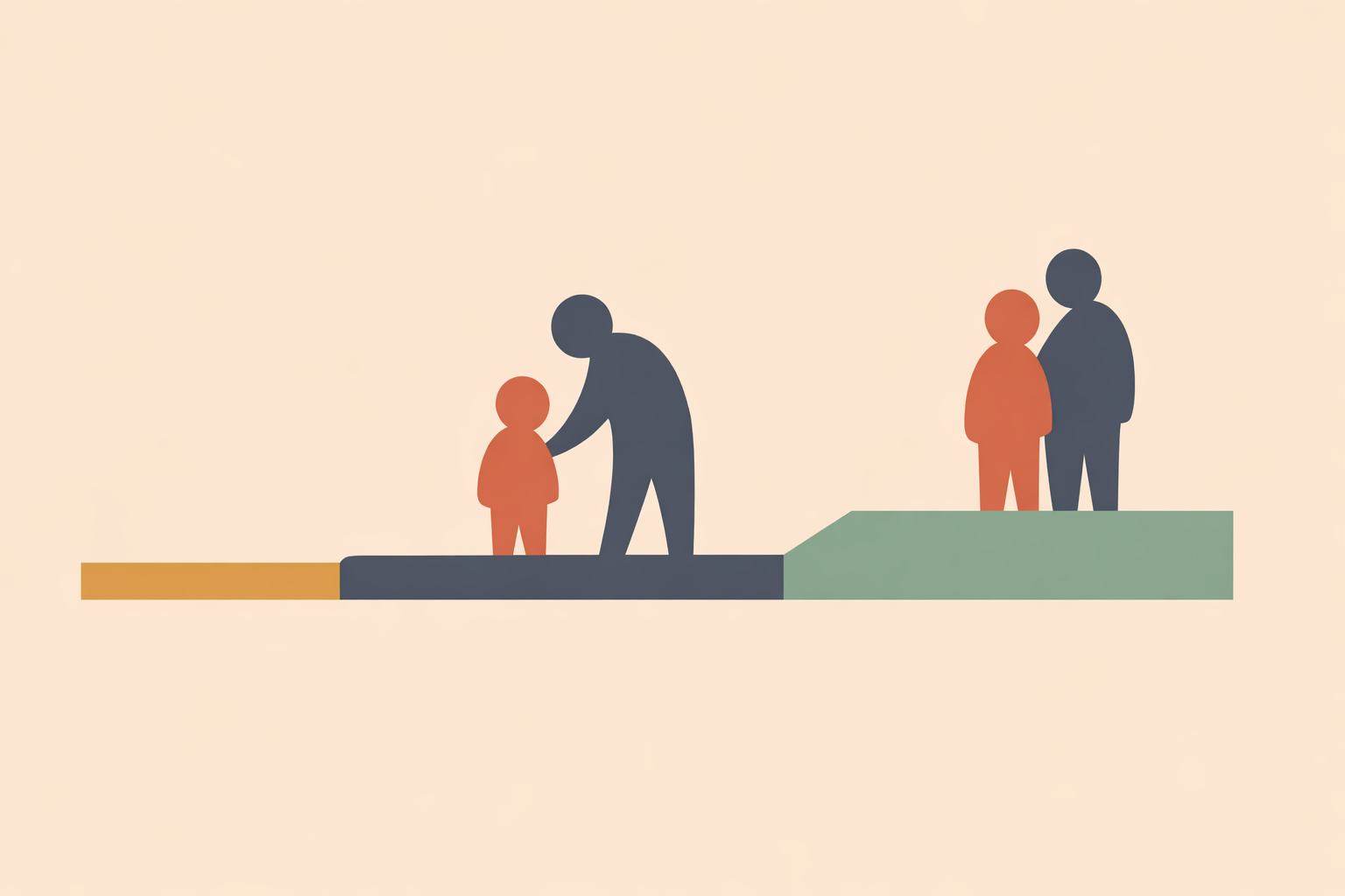 Child therapist guiding young girl through coping skills activity to help children manage change during counseling session