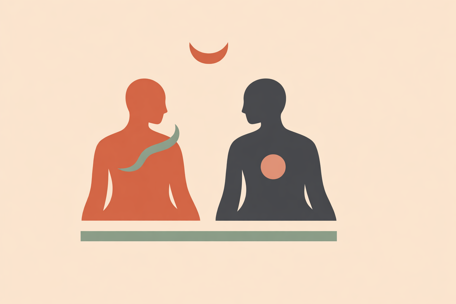 Somatic coach guiding client through grounding exercise during coaching session to model effective somatic coaching messages