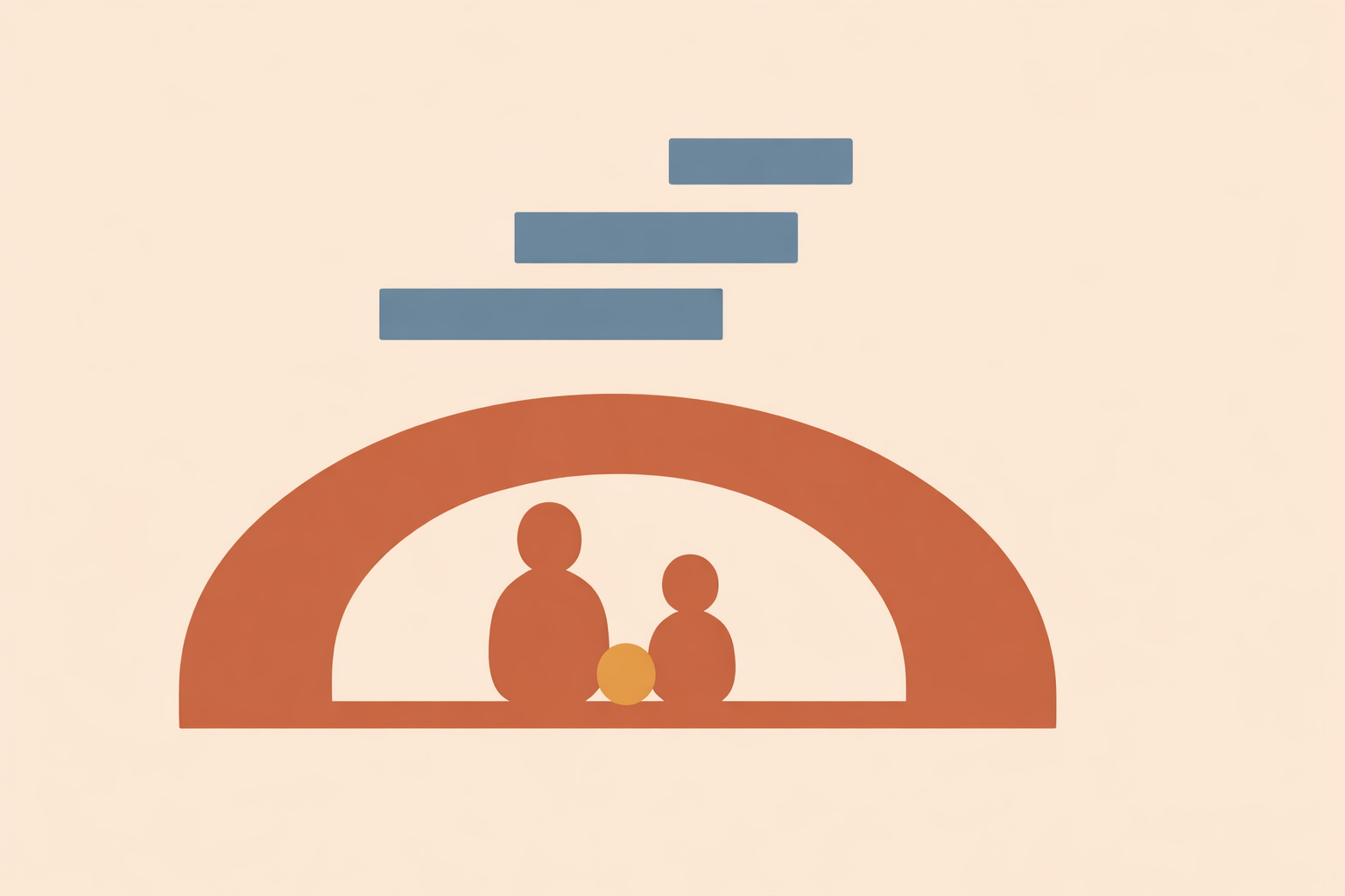 Parent and child sitting together using mindful parenting techniques to plan a structured coaching session
