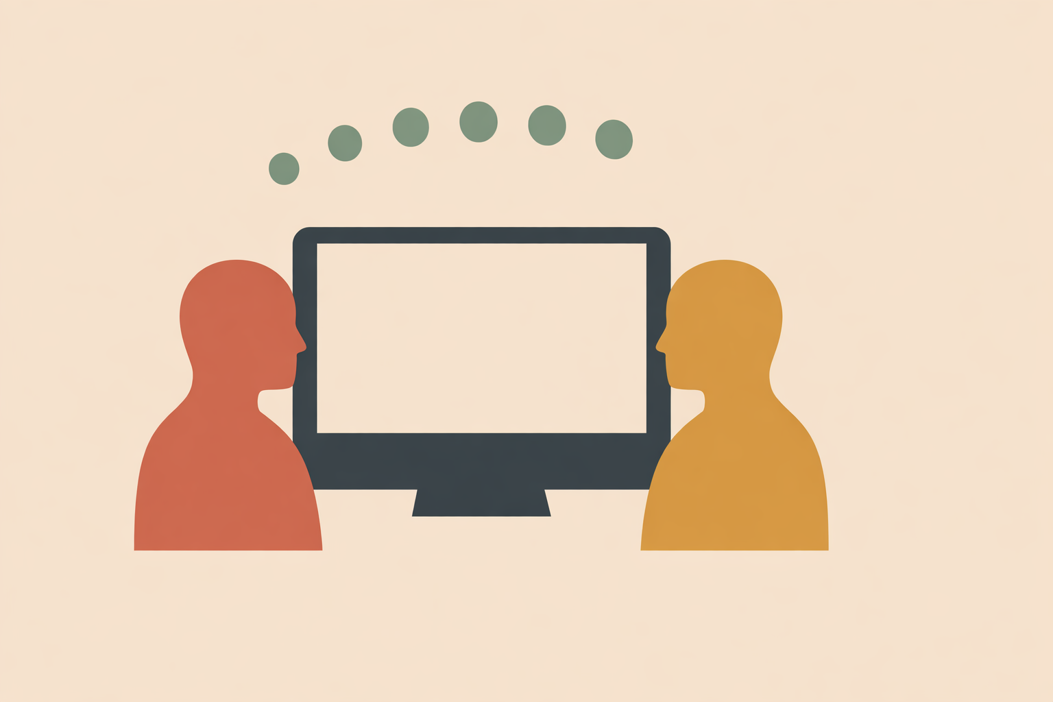 NLP practitioner leading secure online coaching session with remote client to achieve effective therapy results