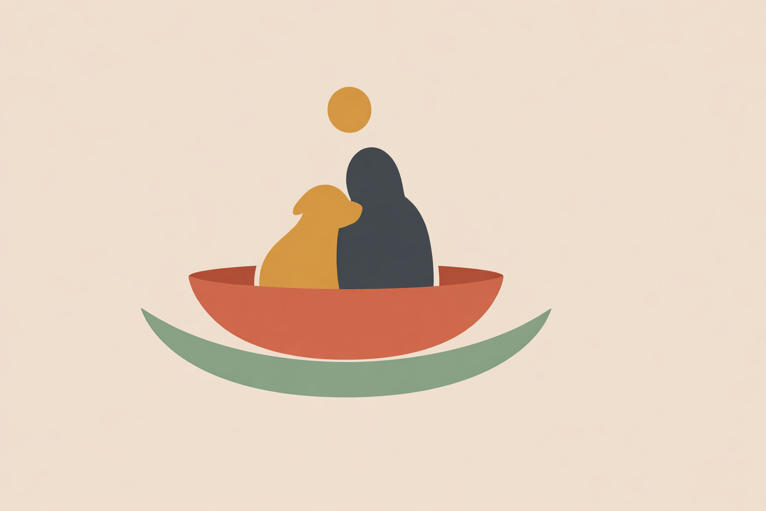 Grief coach comforting client mourning a pet, discussing healthy boundaries in pet bereavement support