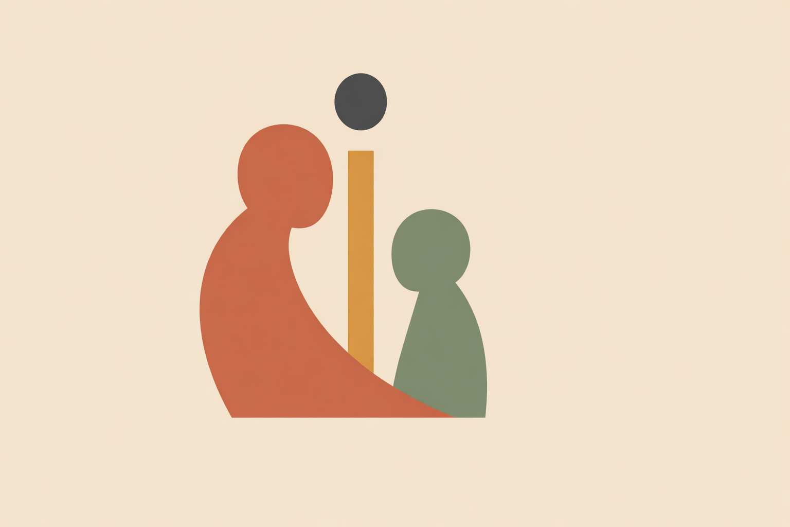 Gentle parenting coach calmly discussing behavioral red flags with concerned parent during supportive guidance session