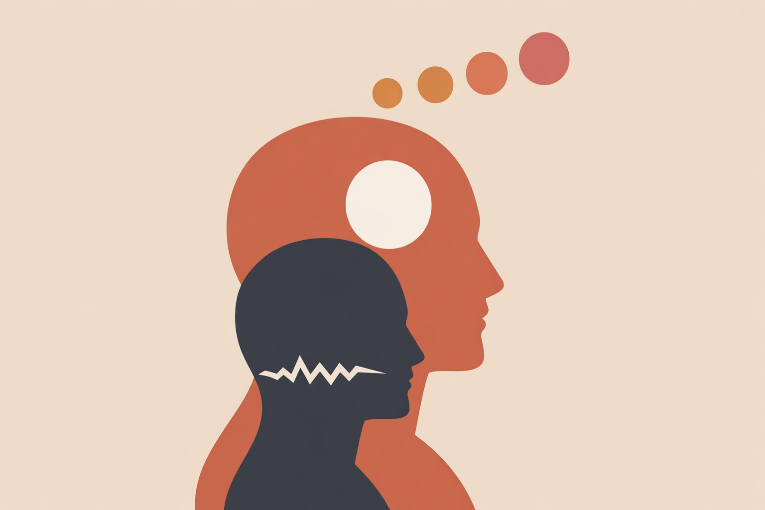 Coach guiding client through visualization exercise to align subconscious mind and conscious mind during session
