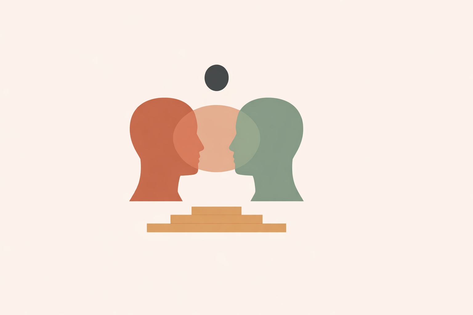 Manager using NLP techniques to give calm, constructive feedback during a one-on-one employee meeting