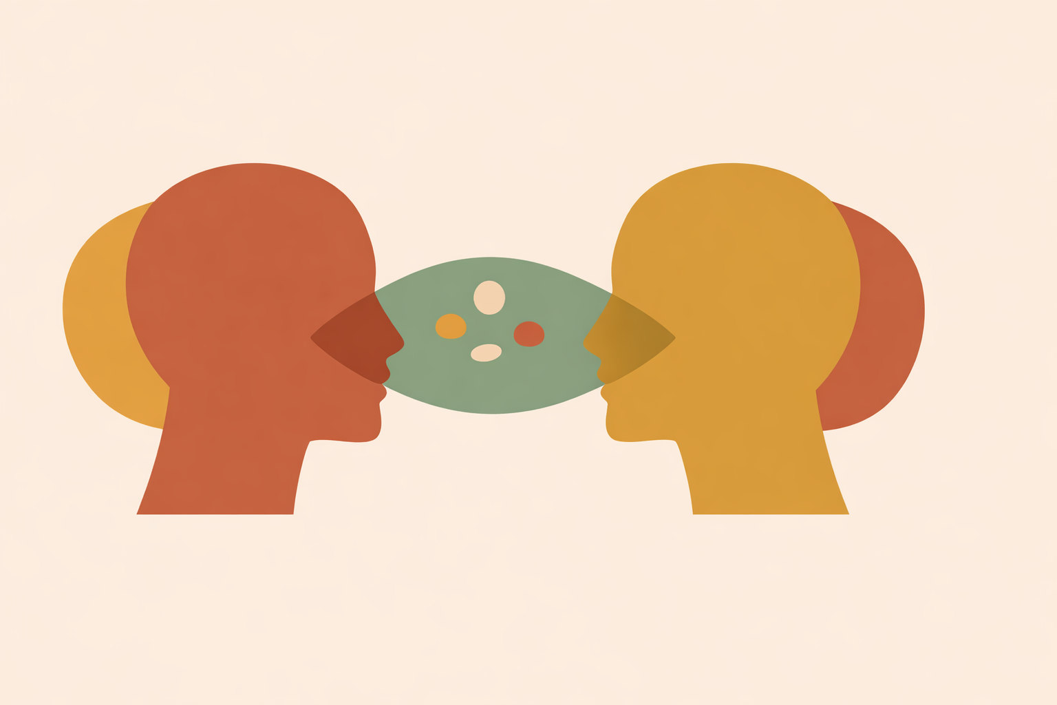 Diverse friends practicing healthy communication skills while talking and listening together in a supportive group setting