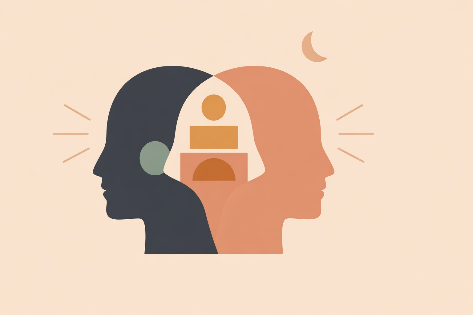 Coach comparing NLP vs hypnosis techniques with a client during a relaxed therapy session
