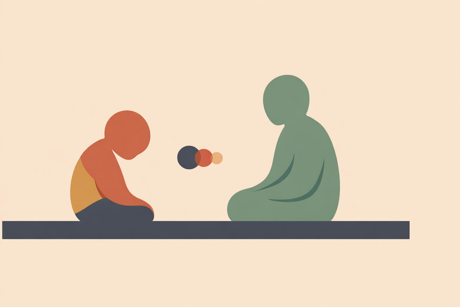 Parent using active listening to gently support a quiet neurodivergent child during a difficult conversation