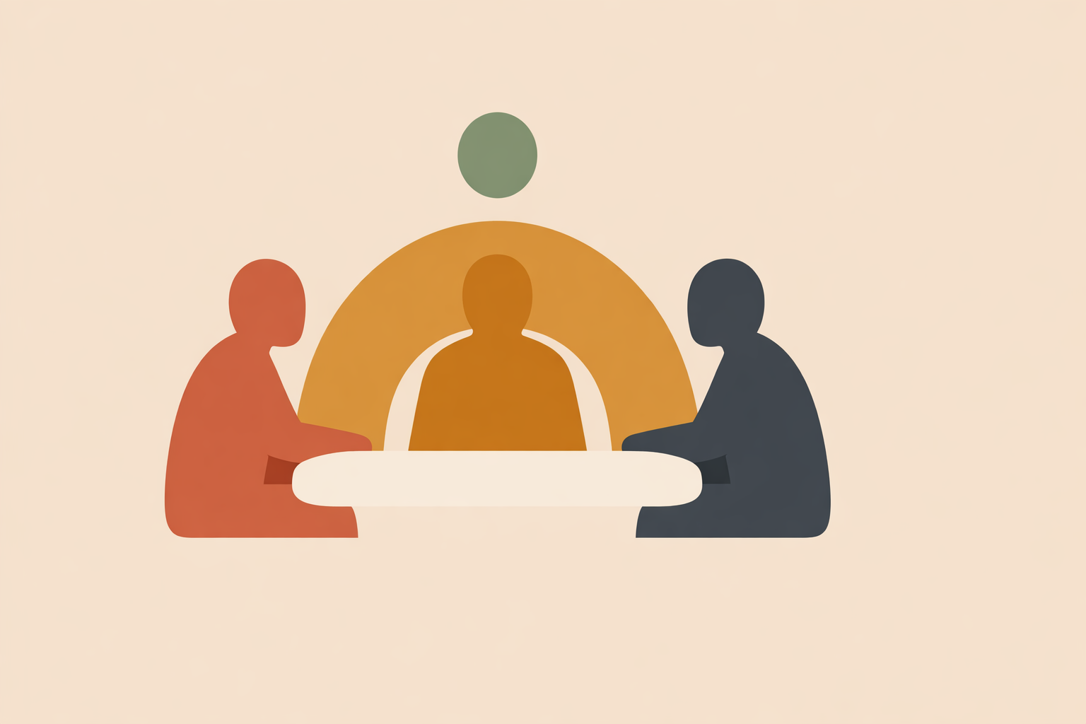 Therapist mediating tense discussion between two clients while modeling conflict resolution strategies in a live session