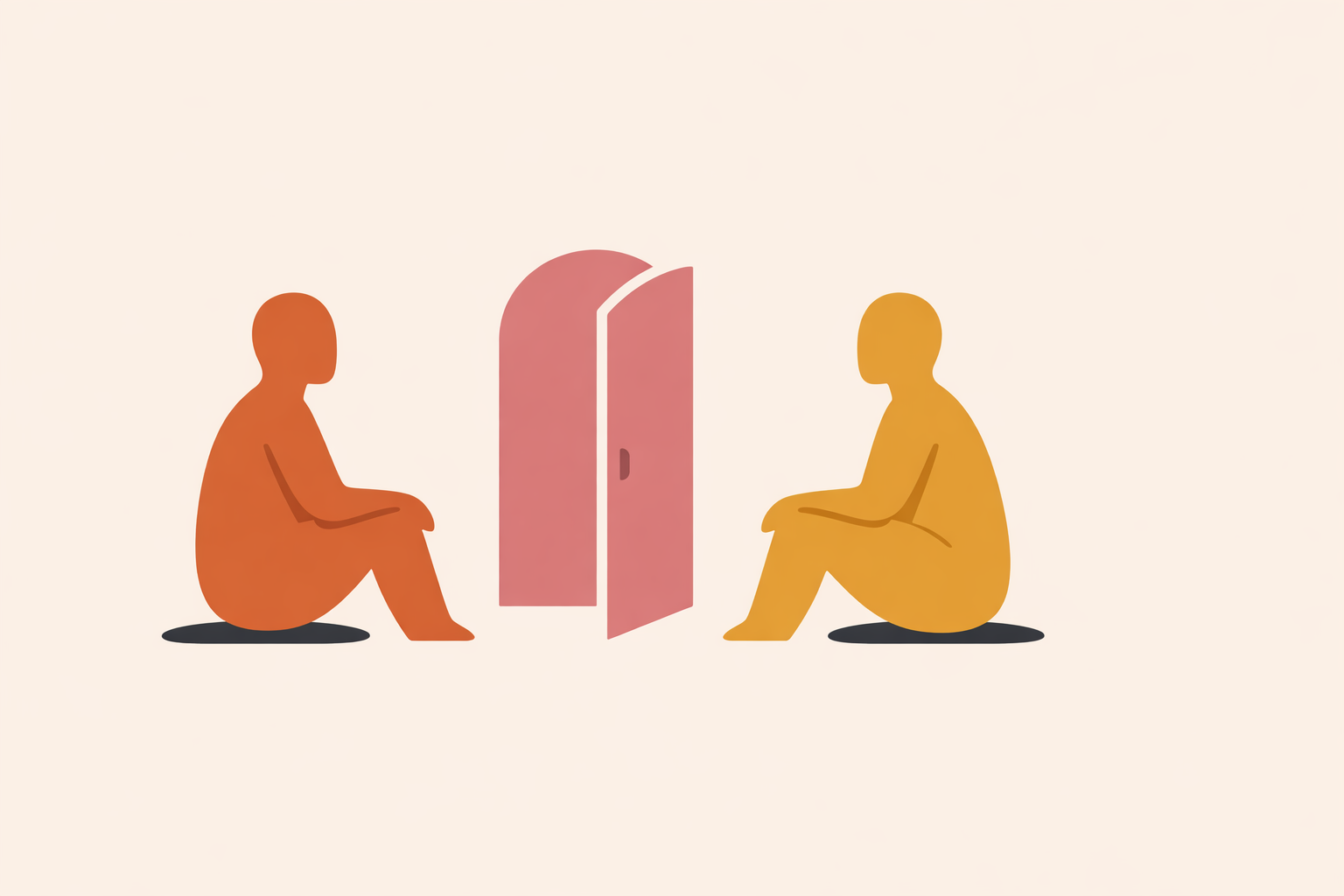 Therapist calmly discussing sexual concerns with client, modeling how to talk about sex in therapy without awkwardness
