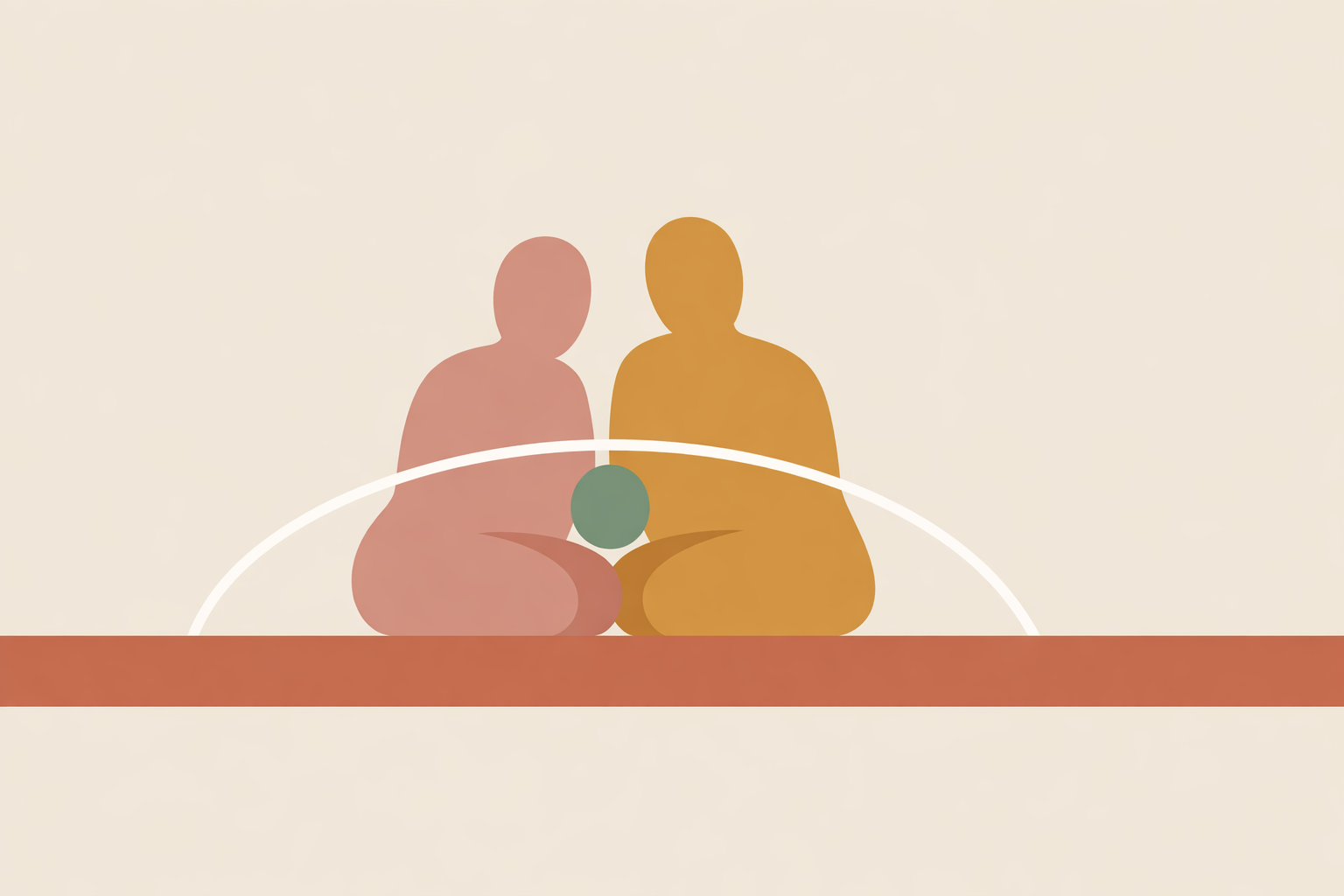 Woman sitting on bed holding her lower abdomen, illustrating painful intercourse causes and need for sexual health support