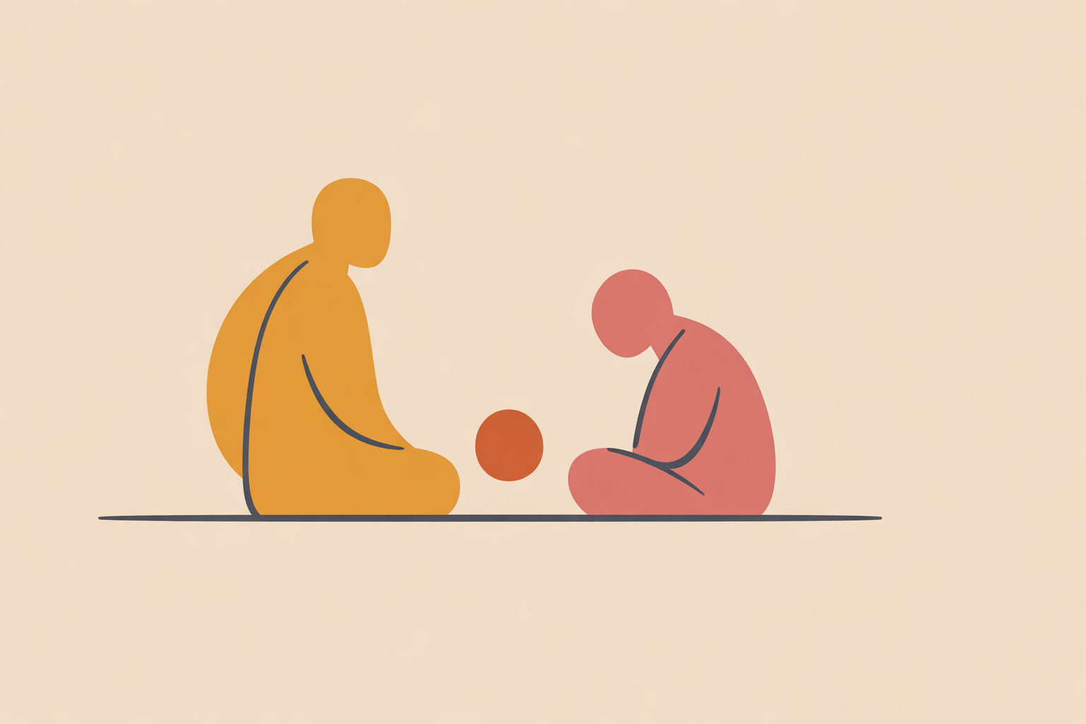 Life coach calmly supporting withdrawn client during professional life coaching session in a quiet office setting