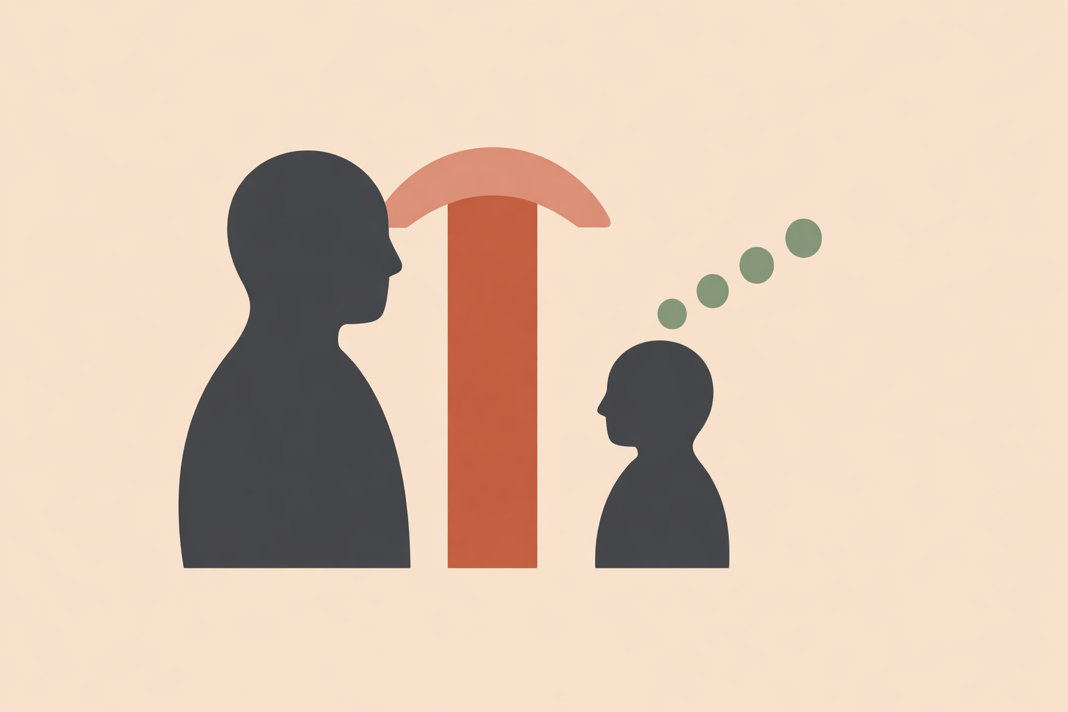 Mother calmly setting clear rules while comforting child, illustrating authoritative vs permissive parenting approach