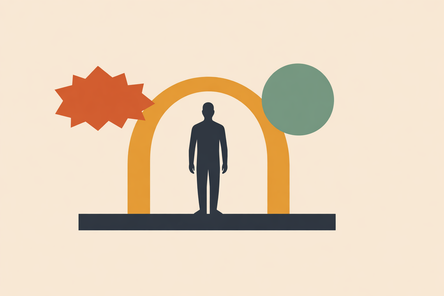 Focused professional practicing psychological flexibility techniques to stay calm and resilient under high-pressure workload