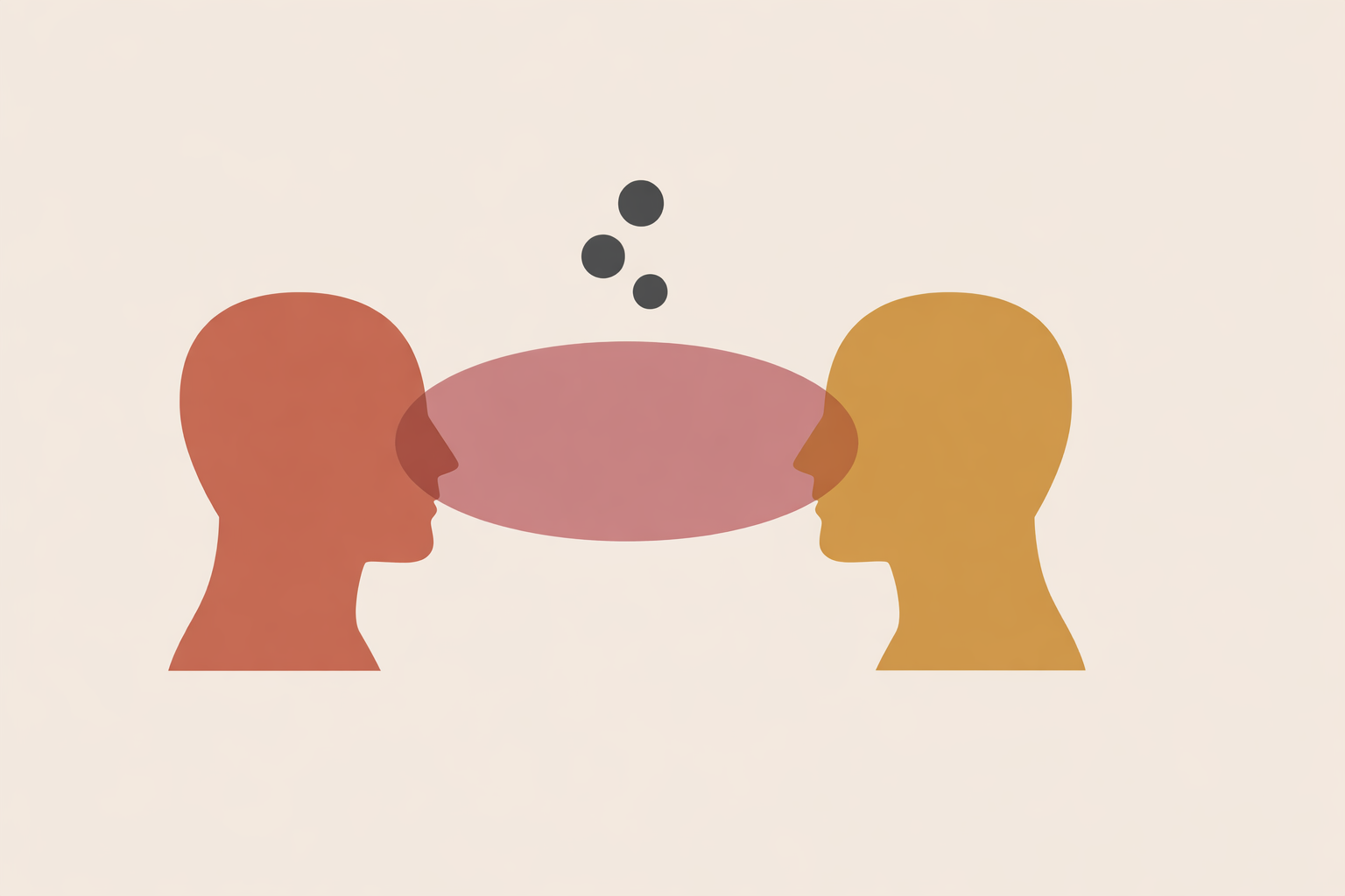 Transformational coach leading client through reflective conversation to develop core coaching competencies and growth skills