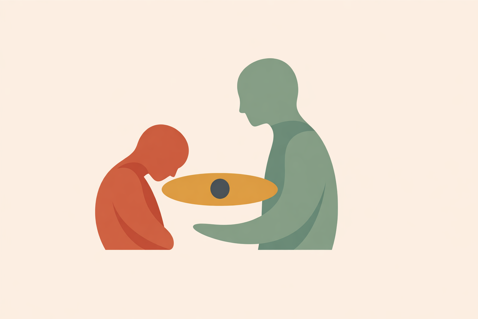Therapist gently supporting distressed client while explaining neurobiology of trauma to reduce shame and build safety