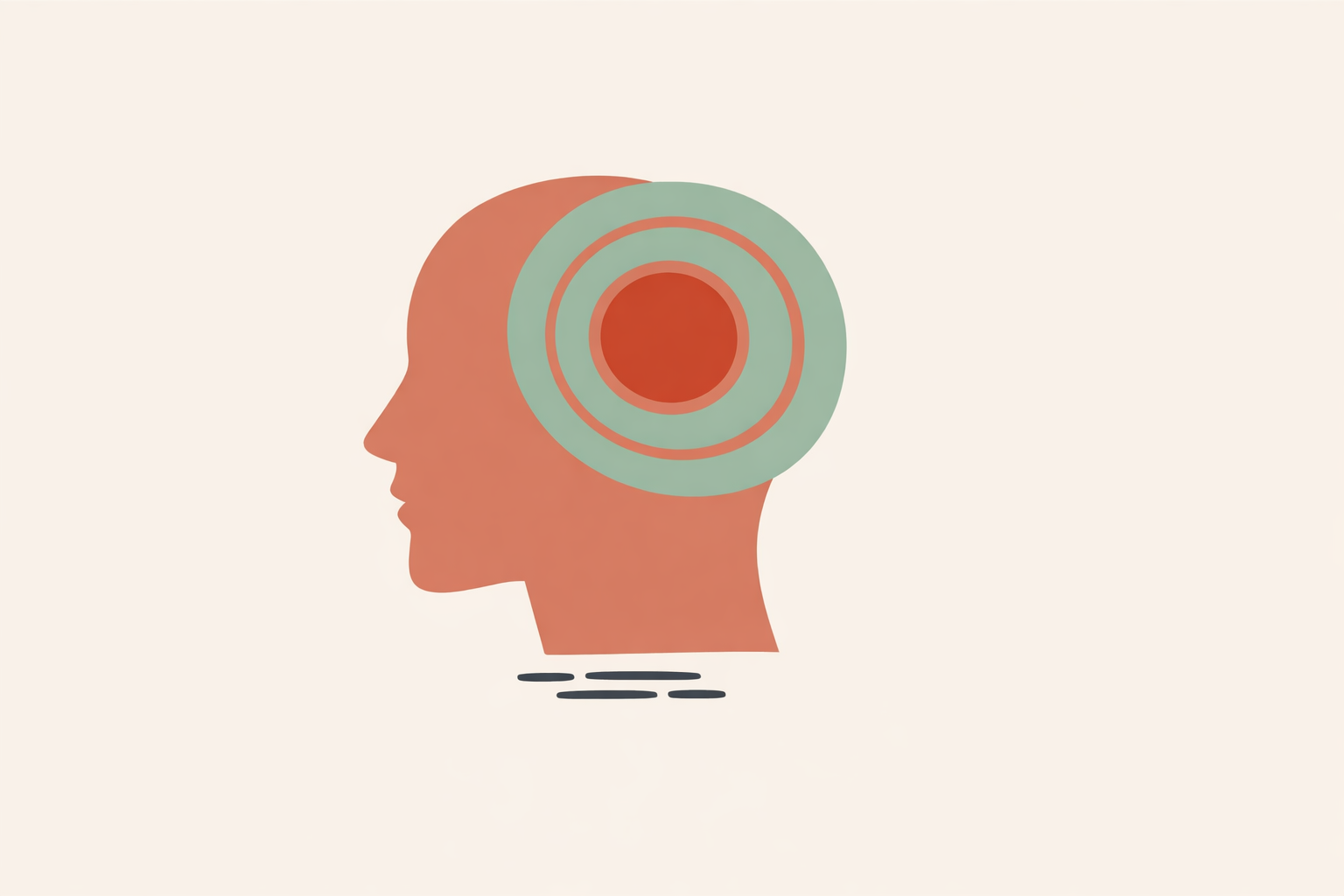 Person practicing guided imagery for migraine pain relief, resting with eyes closed and hand on head in quiet room