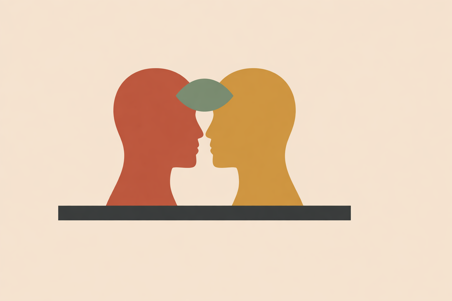 Coach and client engaged in relational attunement conversation to build equity and trust in a coaching session