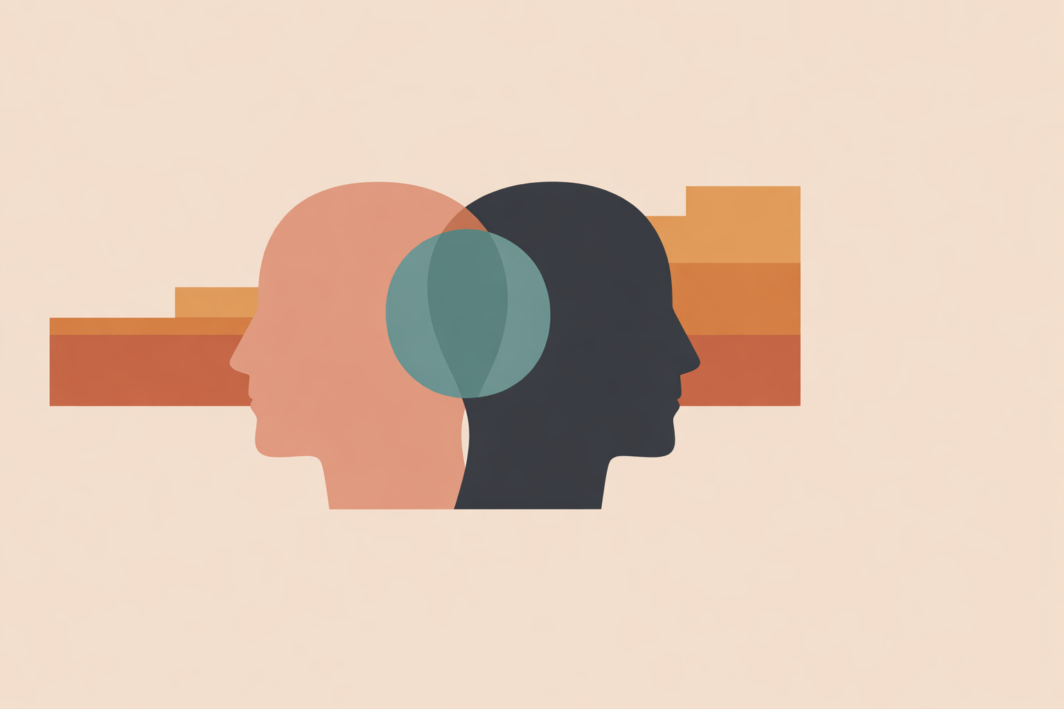 Therapist exploring Jungian depth psychology with client, reviewing archetype symbols and shadow work themes