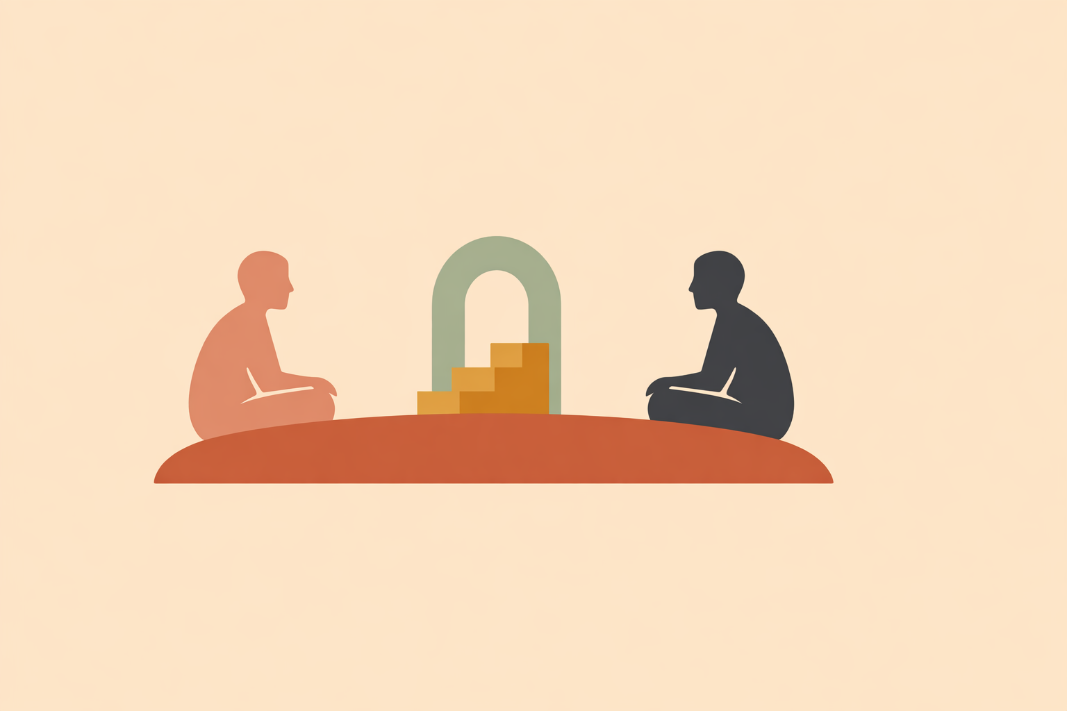 Coach using NLP techniques to help anxious client overcome fear of failure and move past business decision stalling