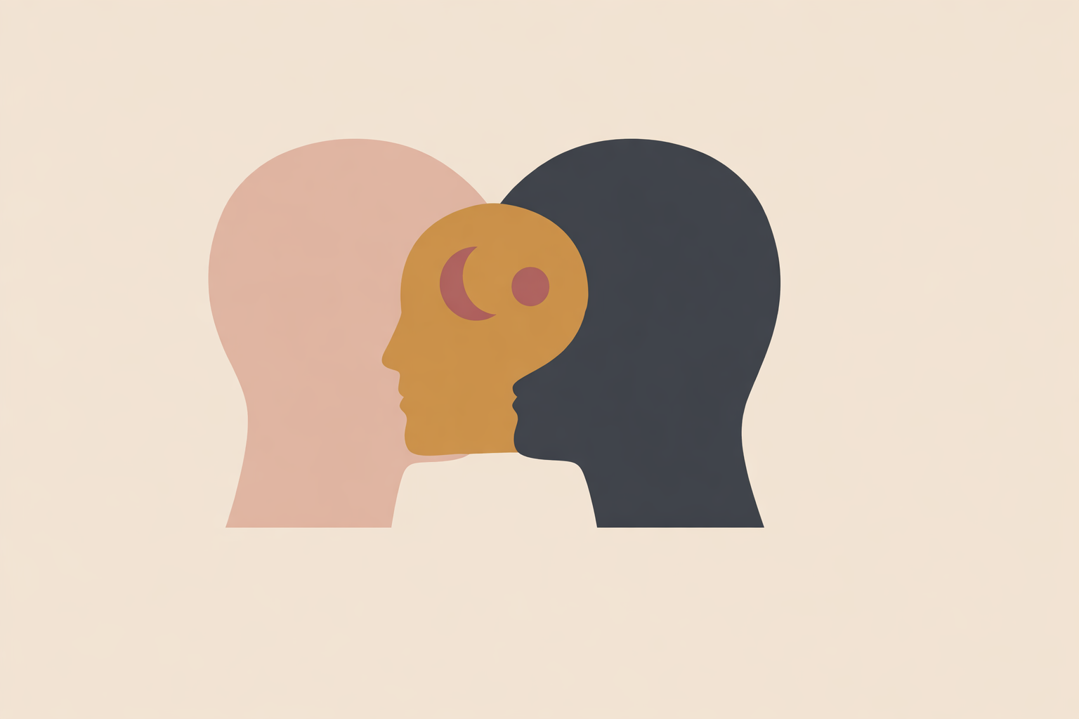 Coach and client exploring Jungian ideas in a reflective conversation during a one-on-one coaching session