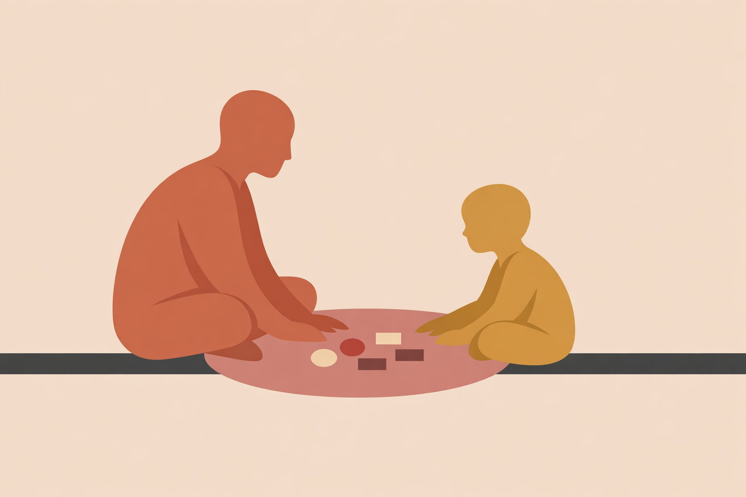 Therapist and adult client using play therapy with figurines to explore emotions and practice new coping scripts