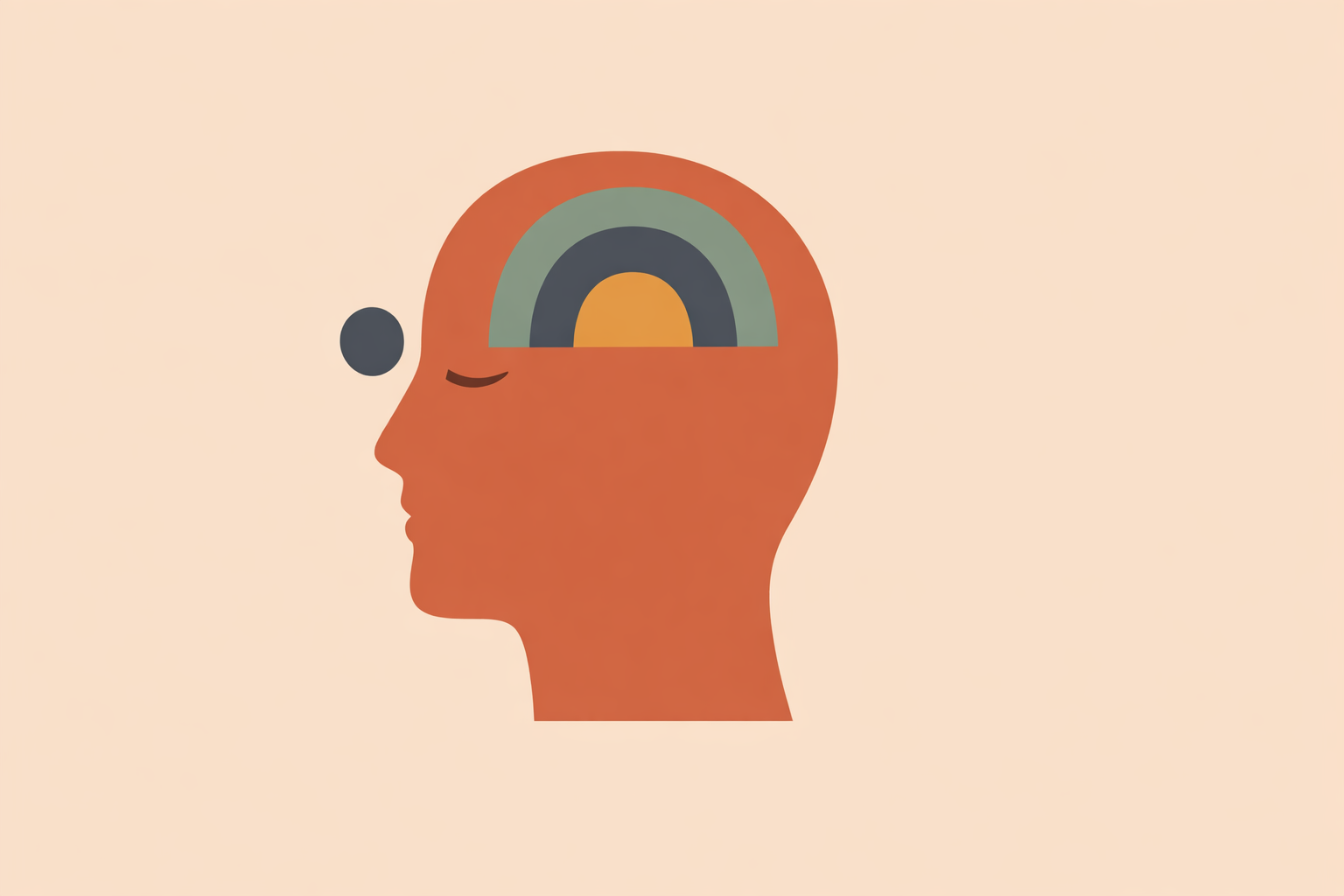 Woman practicing self-hypnosis with closed eyes and relaxed posture while listening to guided audio session