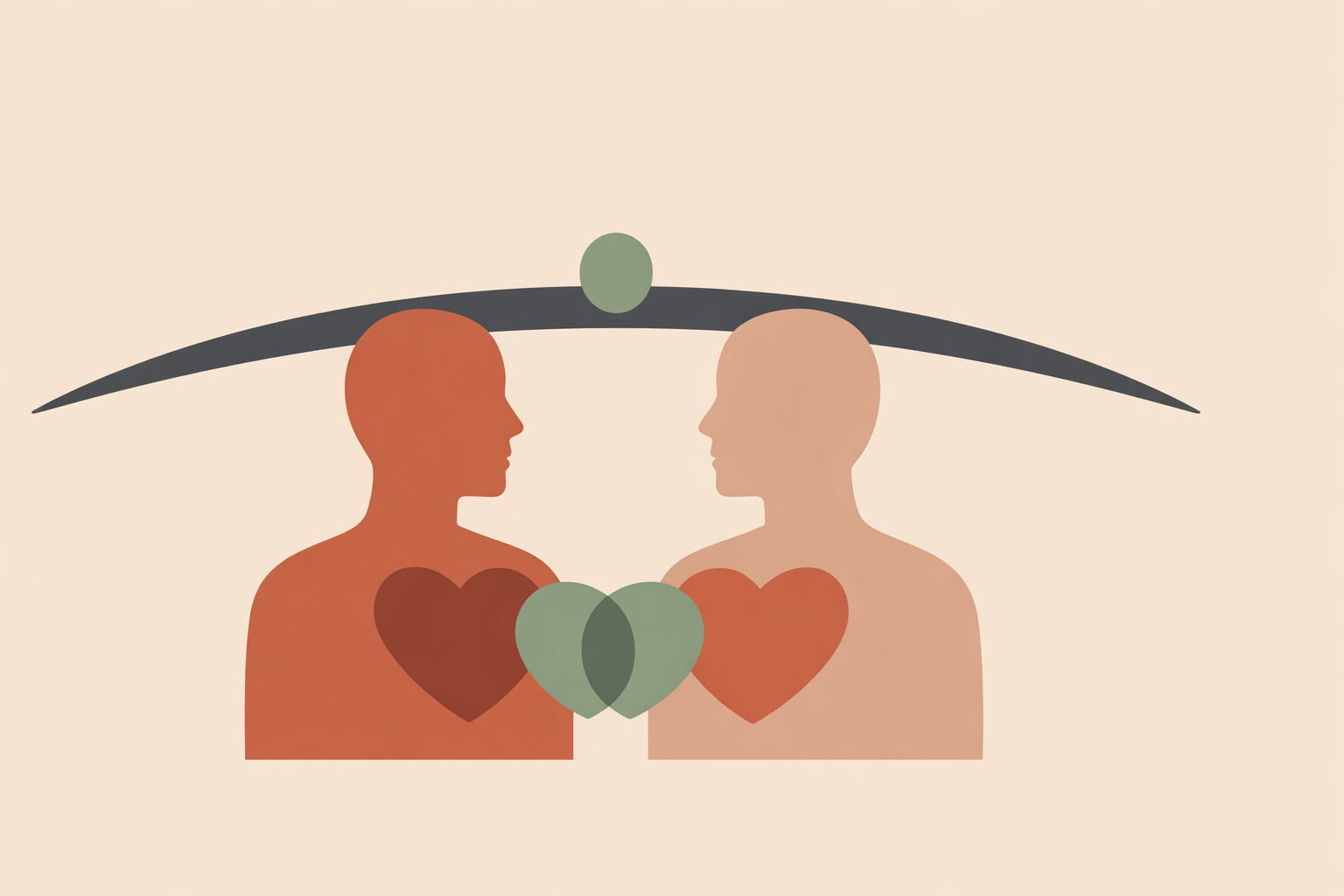 Coach listening with empathy during heart-centered coaching call, using kind scripts to support an anxious client