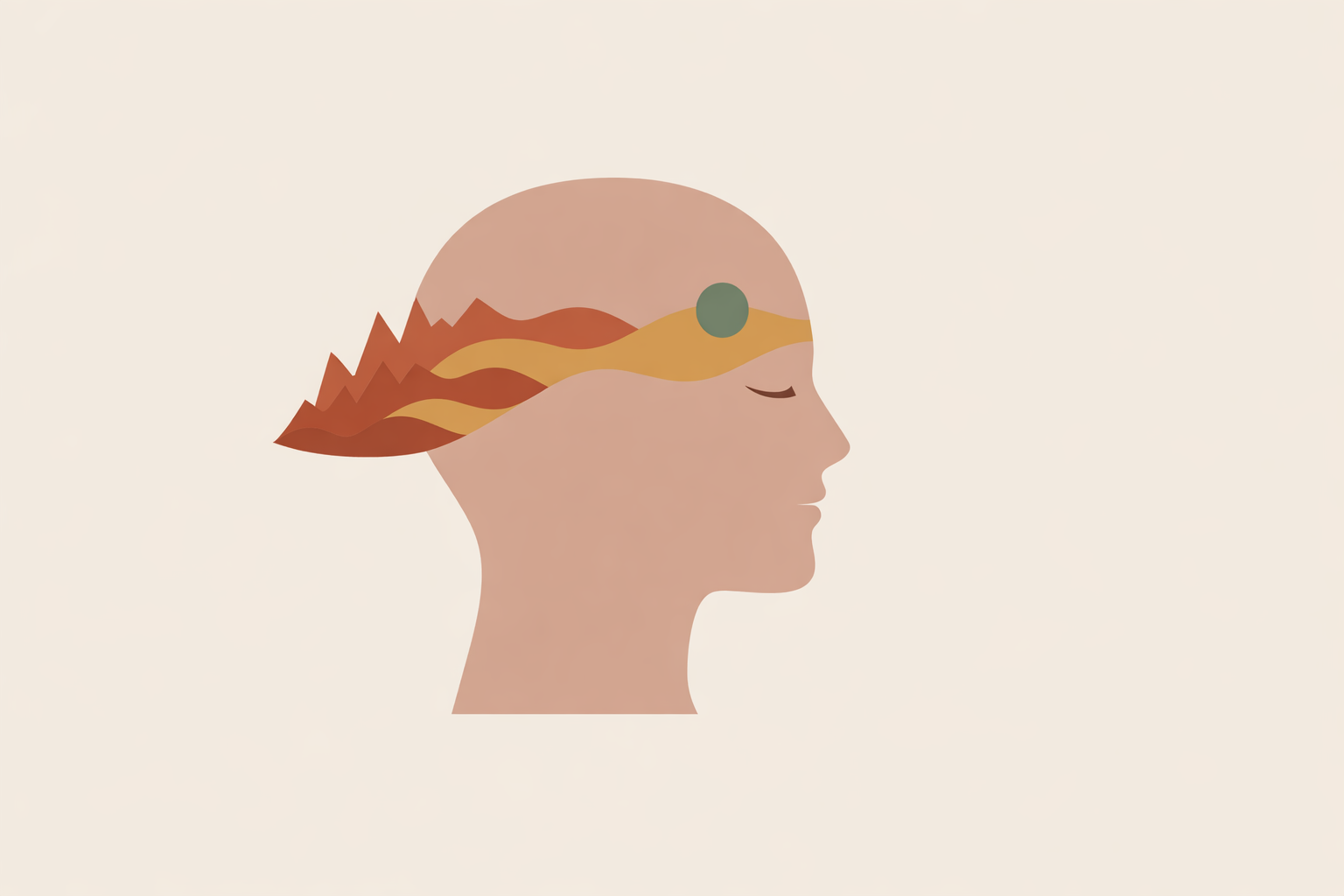 Woman practicing guided meditation for emotional regulation goals with a coach in a calm counseling space